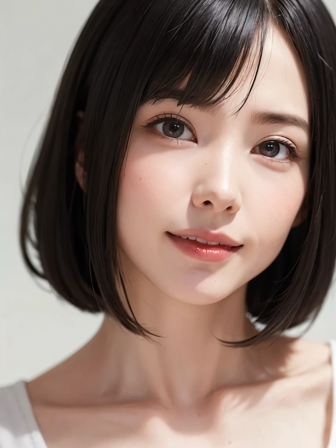 1 girl、highest quality、Realistic、alone、Written boundary depth、Natural soft light、Daytime、charm、Beautiful Face、Cleanliness、Pure Face、White skin、cute、Bob Hair、short hair、bright hazel eyes:1.6、Beautiful Lips、美しいLong neck、Beautiful décolletage、bangs、Beach、Light of the sun、Nedium Breast Body Esbian、((黄金比のBeautiful Face、 対称性のあるBeautiful Face、Dutch Angle Shot、Elevation))、Long neck、Show me your ears、Stick out your ears。bangsのあるきれいな短いBob Hair、smile with your mouth closed、Perfect hands指、Perfect hands、Perfect body、Perfect Face、Shine a light into your eyes、Perfect Anatomy:1.6、とてもcuteスーパーモデル:1.6、{Huge|big|Hugeな|Mega} chest, chestの谷間、smile:1.6、Very beautiful teeth:1.6