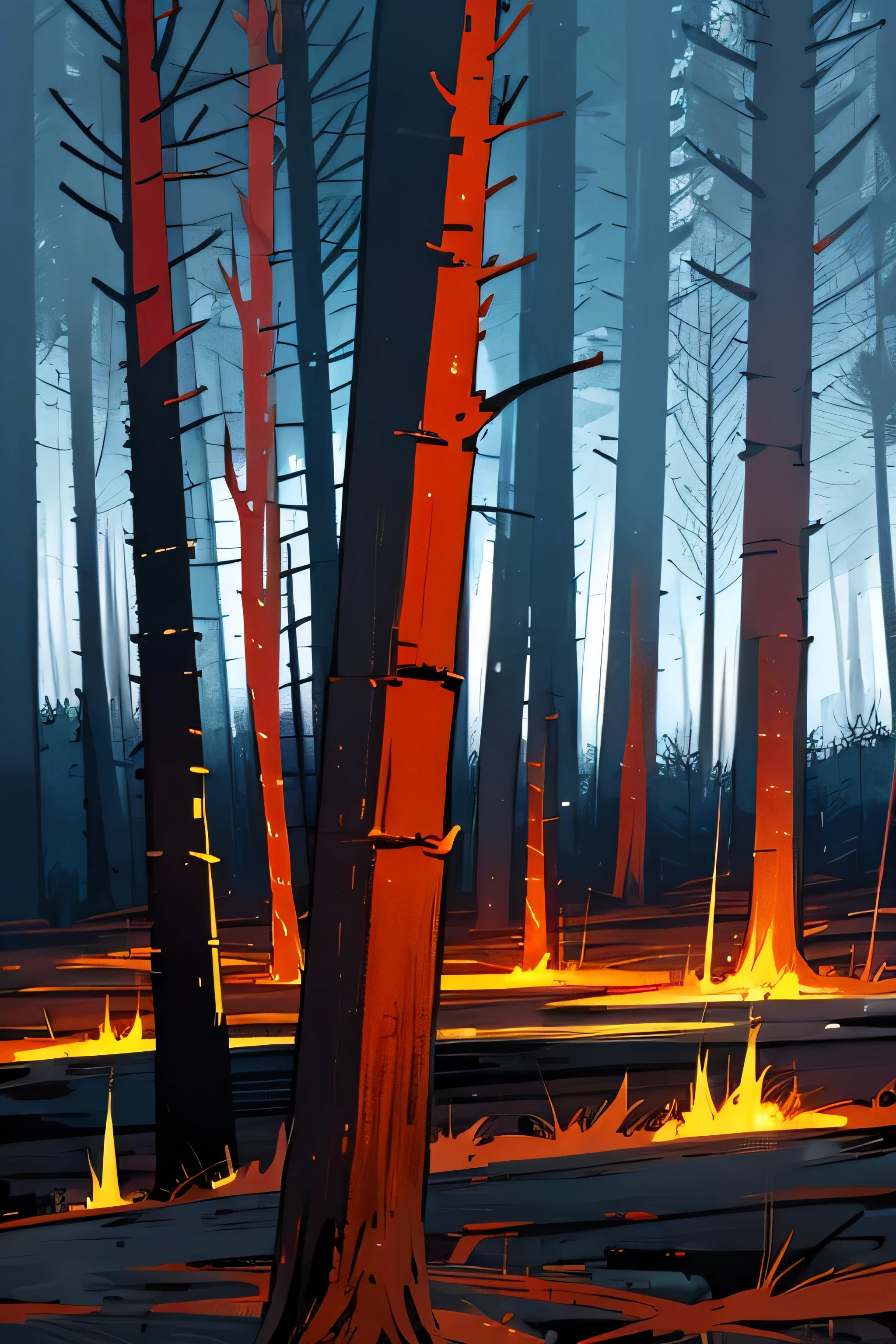 burnt forest