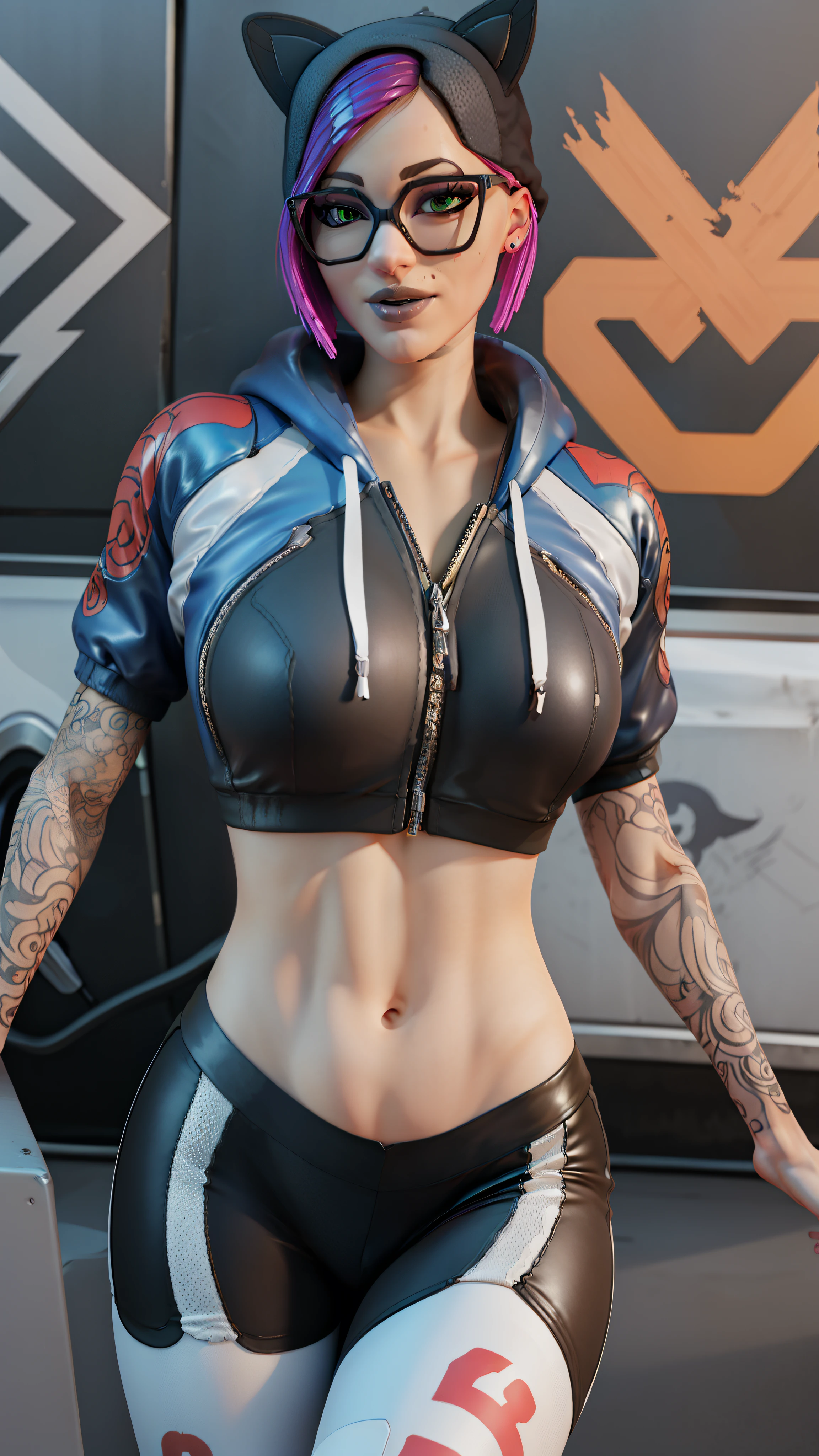 motor ilusorio:1.4,CG ultrarrealista 64K,fotorrealista:1.4,textura de la piel:1.4,Obra maestra:1.4,Beautiful woman in doll's underwear、Cyberpunk style yellow shorts,medias rojas,minifalda azul,erotic lace,tetas grandes, labios grandes y jugosos, muslos gruesos y jugosos