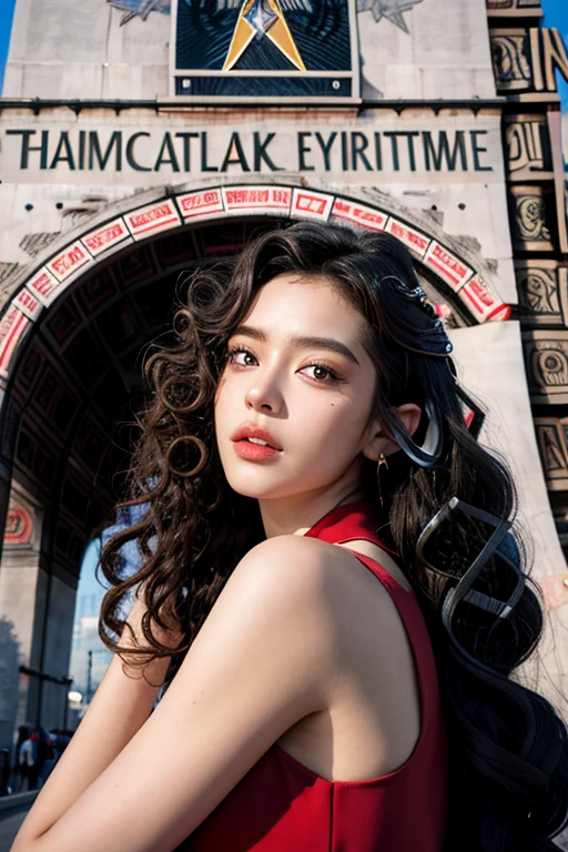 Cyberpunk, 1 Girl, slim, Wearing cardiovascular technician clothing, (Eye fatigue hair, Spiral Curls:1.36), The lips are weak, Various postures, Serious,, (freckle:0.5), (mole:0.3), (Skin spots, Acne, Skin blemishes, Age spots, Brushed:0.3), From below , inside (Arc de Triomphe Star:1.4), , Popular on artstation,, spring,, night,, NaturalHand2-3500 Best Quality, Beautiful and delicate lips, Slender fingers, Fine pupils, illustration, NaturalHand2-3500