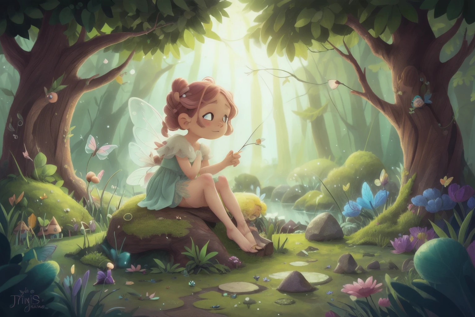 A fairy thinking