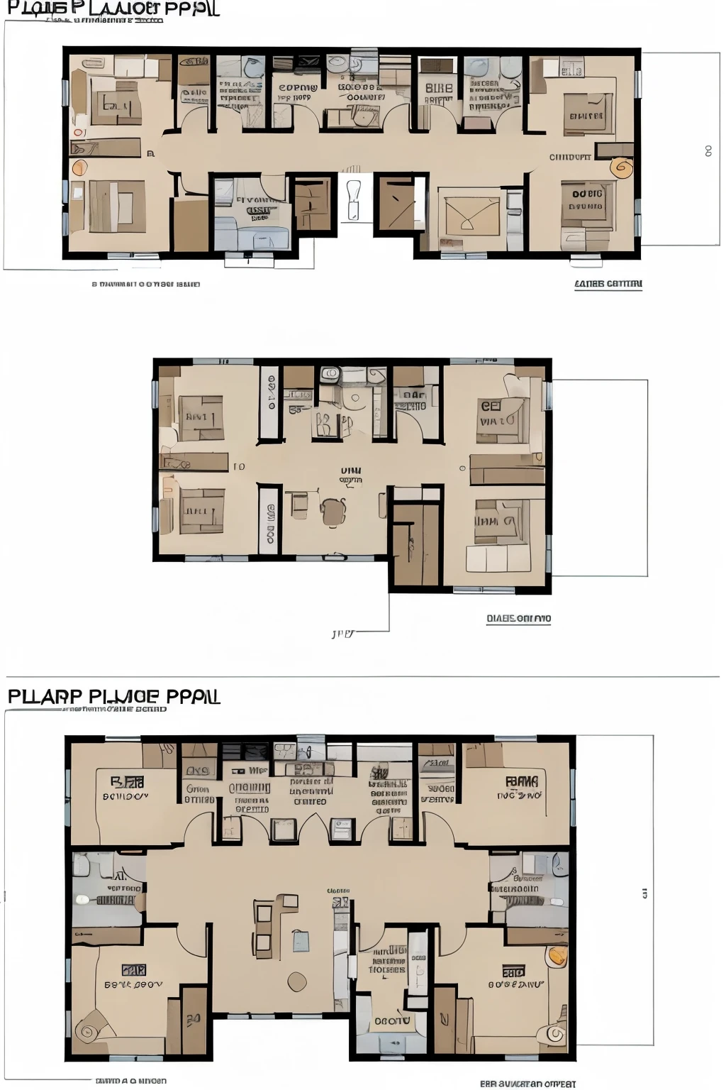 floor plan of a shopping center with 12,400 square meters