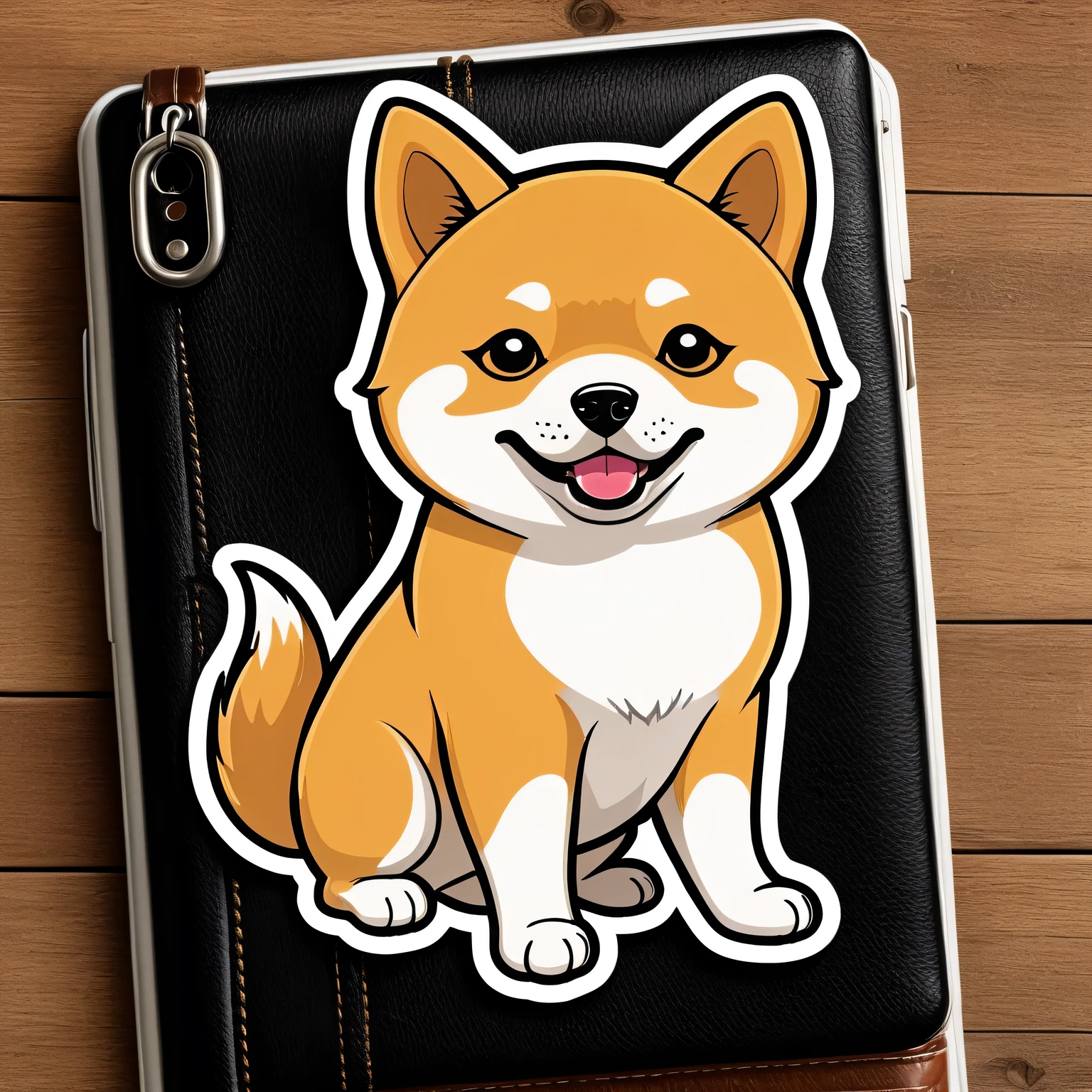 Fabric Sticker Design for clothes, cartoon Shiba inu, Shiba inu clothing sticker, high definition, high detail, cartoon style