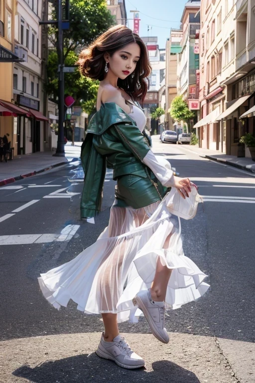 green,leather,Wet,Light reflected,