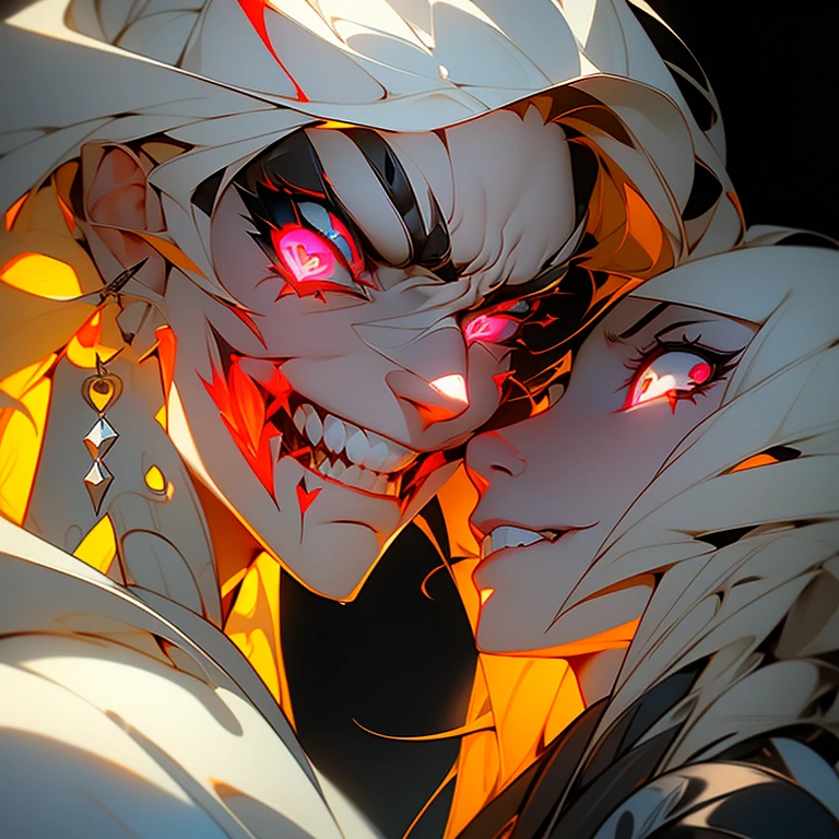 there is a demon that is sitting down with her hand on her face, with cute - fine - face, 18 years old, 2 7 years old, lovely smile, slight cute smile, profile image, very high quality, 2 2 years old, 1 6 years old, sakimi chan, innocent smile, 2 8 years old