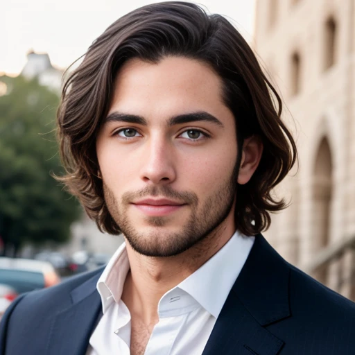 handsome Asmonean jewish focus on face.