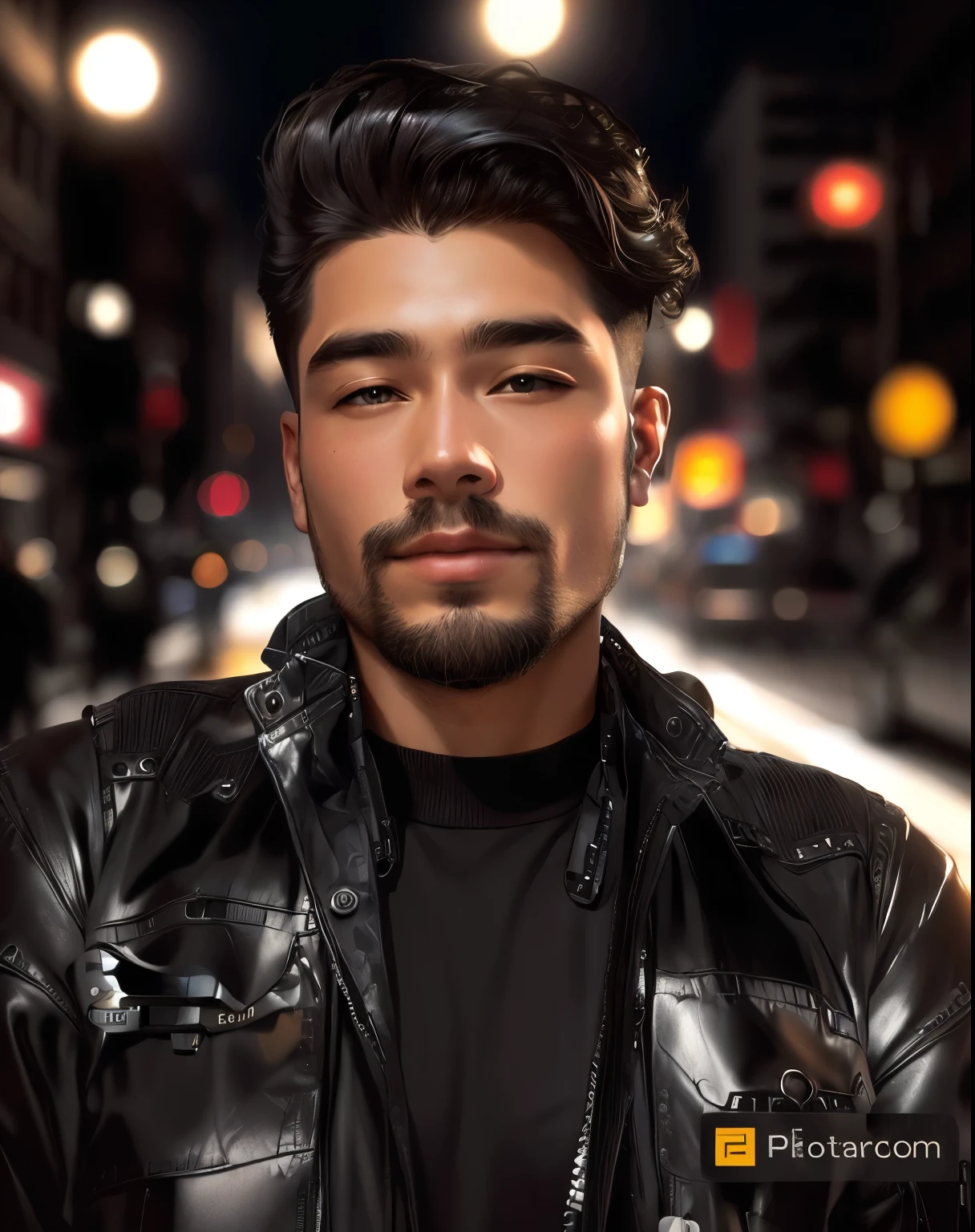 Black jacket and sunglasses