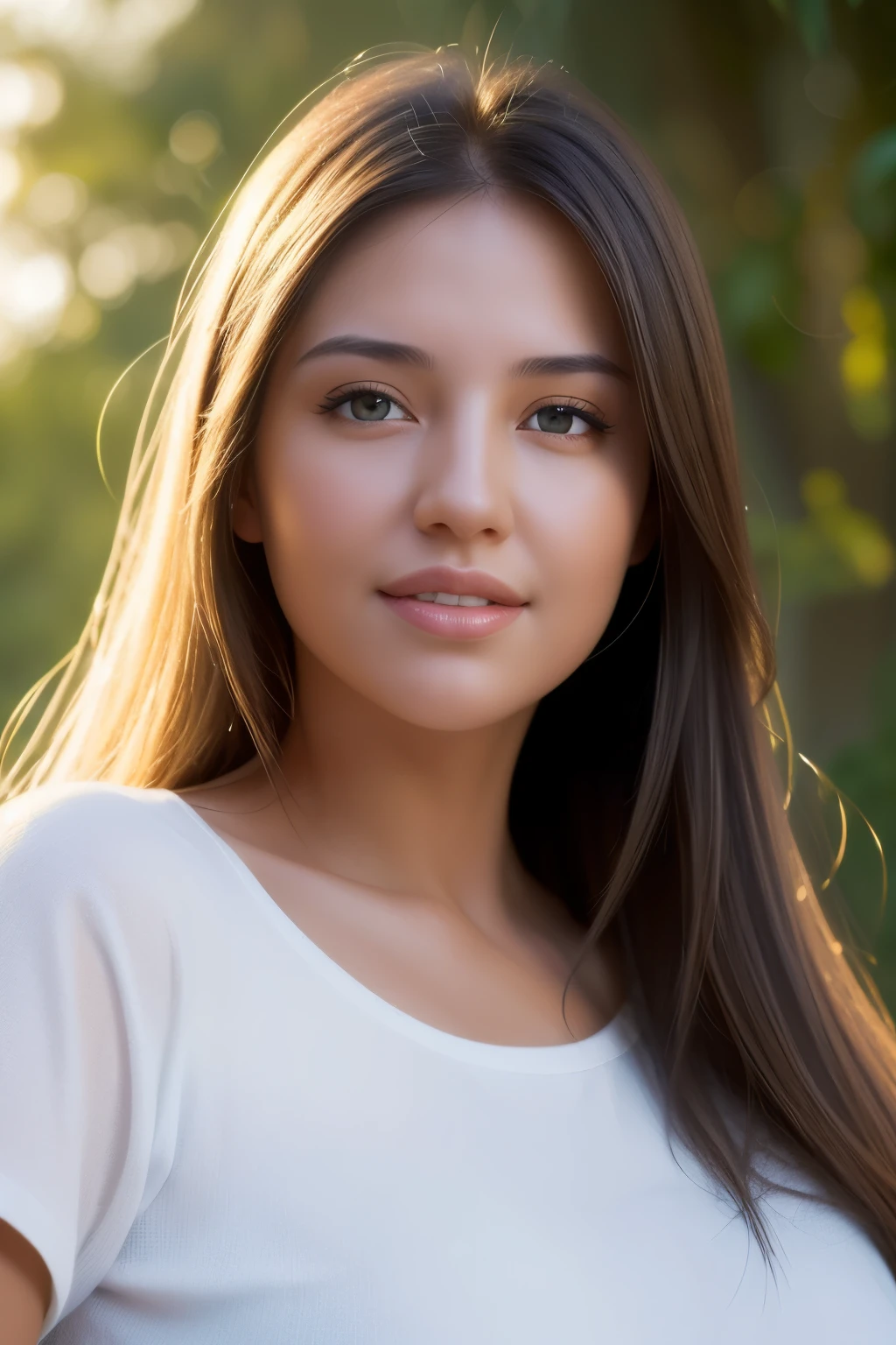 dressed, (photo realistic:1.4), (hyper realistic:1.4), (realistic:1.3),
(smoother lighting:1.05), (Improve the quality of cinematic lighting:0.9), 32k,
1 girl, 30 year old girl, realistic lighting, Backlight, light shines on your face, ray tracing, (bright light:1.2), (Improvement of quality:1.4),
(Highest quality realistic textured skin:1.4), detailed eyes, detailed face,
(Tired, sleepy and happy), (smile), close up of face, white loose T-shirt,
(Enhance the mood of your body line:1.1), (Enhances the beauty of skin texture:1.1)