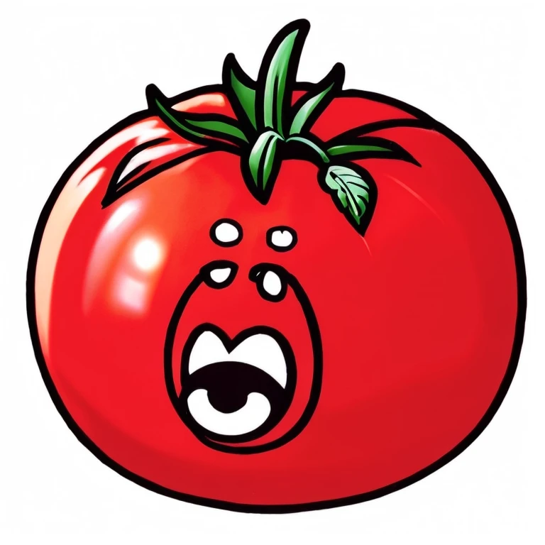 1Tomatoes、Intense face、anime、Surprised、