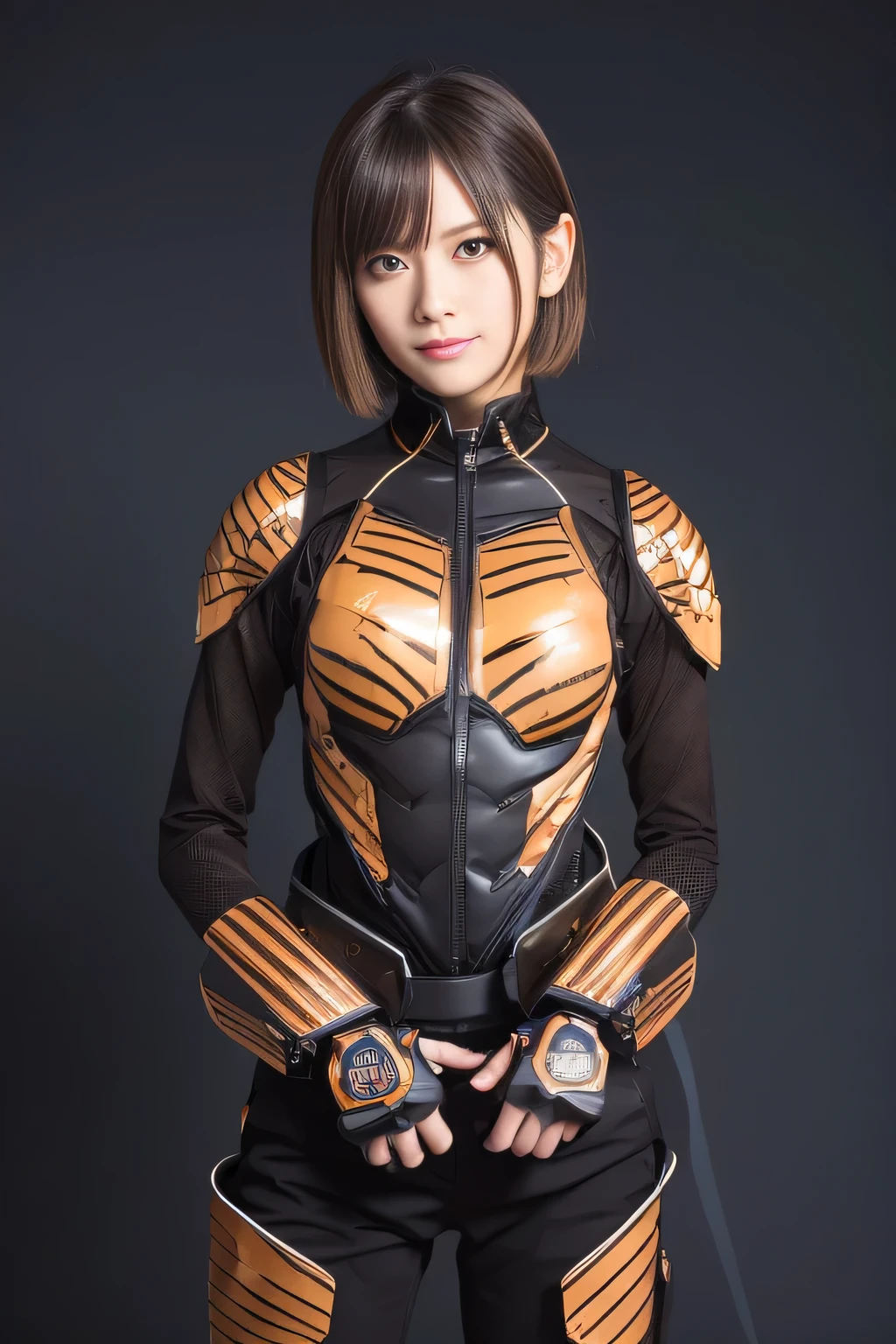(high resolution,masterpiece,best quality,extremely detailed CG, anime, official art:1.4), realistic, photo, amazing fine details, all intricate, gloss and shiny,awesome many layers, 8k wall paper, 3d, sketch, kawaii, illustration,( solo:1.4), perfect female proportion,villainess, (fusion of dark brown cockroach and lady:1.4), (brown cockroach form lady:1.2), (brown cockroach lady:1.2), (fusion:1.2), (solo:1.4), (evil smile:1.2), muscular, abs, (cockroach brown exoskeleton bio insect suit:1.4), (cockroach brown exoskeleton bio insect armor:1.2), (brown transparency cockroach wing:1.4), (brown cockroach antennae:1.3),