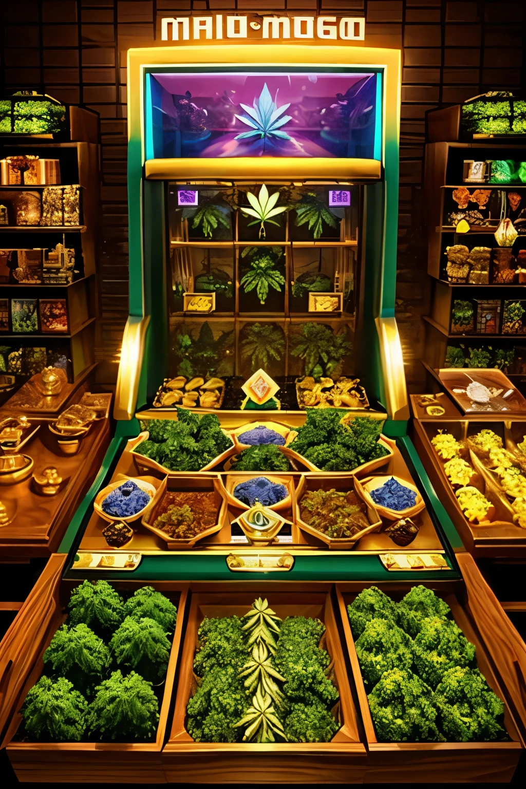 A large amount of cannabis gang boss and a large amount of treasure.