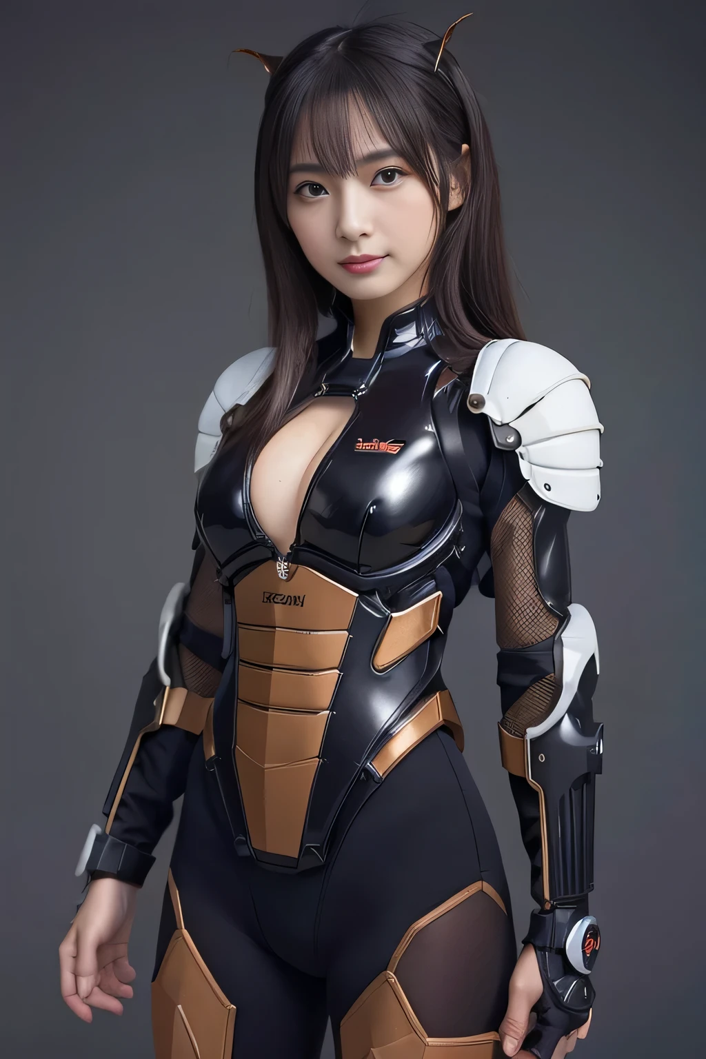 (high resolution,masterpiece,best quality,extremely detailed CG, anime, official art:1.4), realistic, photo, amazing fine details, all intricate, gloss and shiny,awesome many layers, 8k wall paper, 3d, sketch, kawaii, illustration,( solo:1.4), perfect female proportion,villainess, (fusion of dark brown cockroach and lady:1.4), (brown cockroach form lady:1.2), (brown cockroach lady:1.2), (fusion:1.2), (solo:1.4), (evil smile:1.2), muscular, abs, (cockroach brown exoskeleton bio insect suit:1.4), (cockroach brown exoskeleton bio insect armor:1.2), (brown transparency cockroach wing:1.4), (brown cockroach antennae:1.3),
