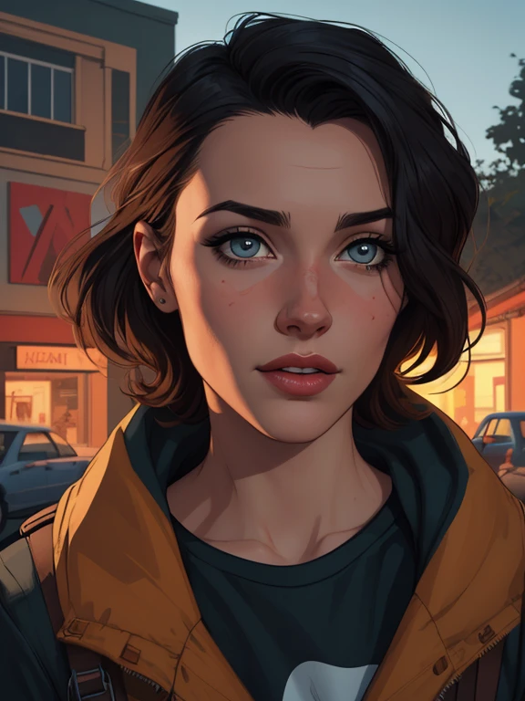 VeronicaCipher portrait mode Cartoon style digital illustration GTA style ((tronco selfie, feliz)), obra de arte, melhor qualidade, ultra-detalhado, Sozinho, a close-up, Cartoon style, GTA-style digital illustration of a bunch of different women with different hairstyles, arte do personagem Charlie Bowater, character headshot concept art, Estilo de arte de Charlie Bowater, arte de retrato de personagem, Arte impressionante de personagens, game characters head designs, pintura de desenhos de personagens, design de personagens de alta qualidade, penteados femininos, character illustrations, neoartcore e charlie bowater, estilo de charlie bowaterestmontanha, luvas, sweater, tem, lanterna, floresta, pedras, rio, madeira, smoke, Sombras, contraste, clear sky, analog style (olhe para o visualizador:1.2) (textura da pele) (film grain:1.3), (tom quente, tom quente) :1.2), fechar-se, Cinematic Light, side lighting, ultra high resolution, melhor sombra, CRU, tronco,  , wearing kodak vision 3 pullover,style Cartoon style digital illustration GTA style portrait mode Character woman atompunk style Fallout 4 black hair actress Ella Purnell with battle marks Cartoon image of a woman .Ilustracaoo estilo desenho animado, estilo de arte dos desenhos animados, estilo de arte dos desenhos animados, digital illustration style, estilo atompunk design de personagens altamente detalhado, arte digital detalhada coragem,actress Ella Purnell Forest fan art, Design de cabelos pretos personagens de retrato, beautiful digital illustration, retrato de alta qualidade, Arte em quadrinhos, mulher jovem cabelo com transas lindas . Eyelined eyes Medium large bust and wonderful sexy clothes. image expression of sexual desire from waist to head illustration atompunk style Fallout 4 The perspective is from below, enfatizando a majestade e o poder da Gigante."atriz Ella Purnell cabelos pretos uma mulher de