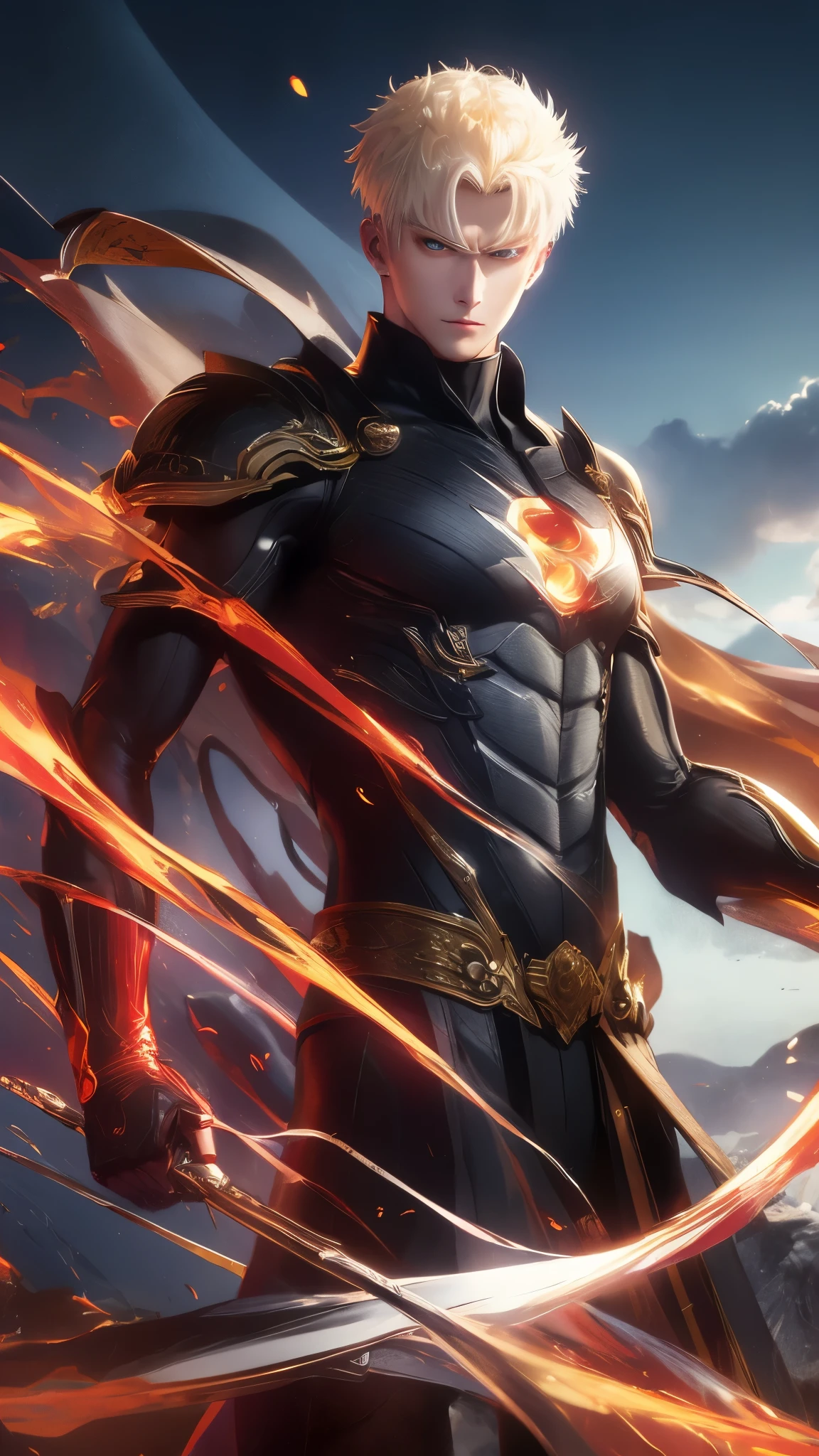 "Indulge in a visual extravaganza as you witness the incredible transformation of Saitama, the handsome 20-year-old with an unparalleled strength and captivating aura. His energetic presence will leave you in awe."