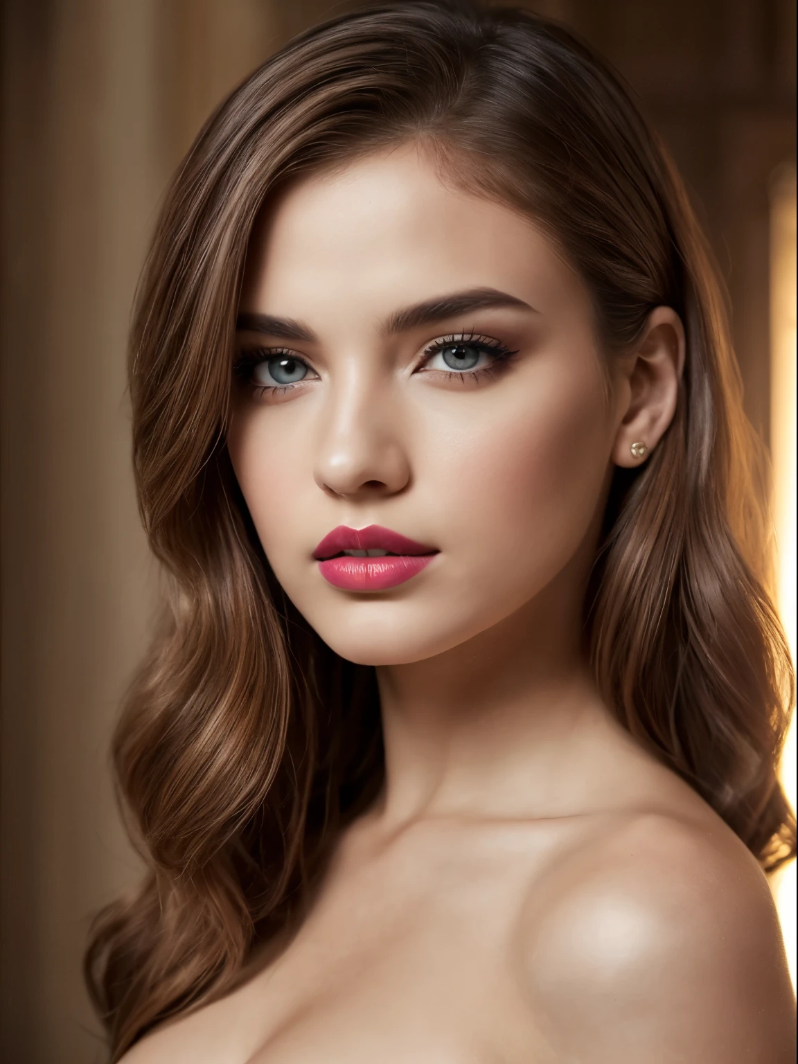(Best quality,8K,A high resolution,Masterpiece:1.2, DSLR, 16k ),Ultra-detailed,(Realistic,Photorealistic,photo-realistic:1.37),Portrait, Creative style artwork, Historical, classical, Sophisticated, plethora of colors ,Highly detailed, Soft lighting, luxurious environment , black dress, there is young woman , girl wearing a red classy royal dress, performing a music video, slim fit (oval perfect shape, asymmetrical face structure, perfect proportion, almond eye type, hazal eye color, detailed eyes, red hair color, 36 inch breasts, hourglass figure, slim body, pale white skin tone ,sexy girl, 23 years old, soft wavy hair, looking away, attitude expression, professional makeup, pink lips)