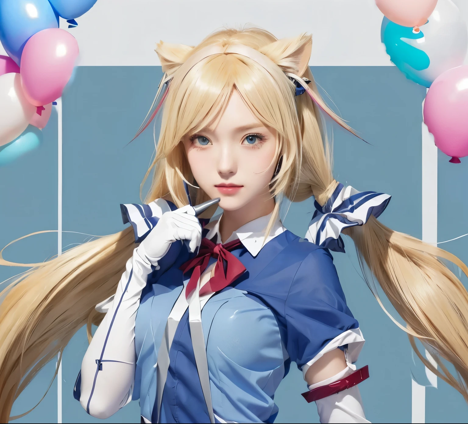 add lots of balloons