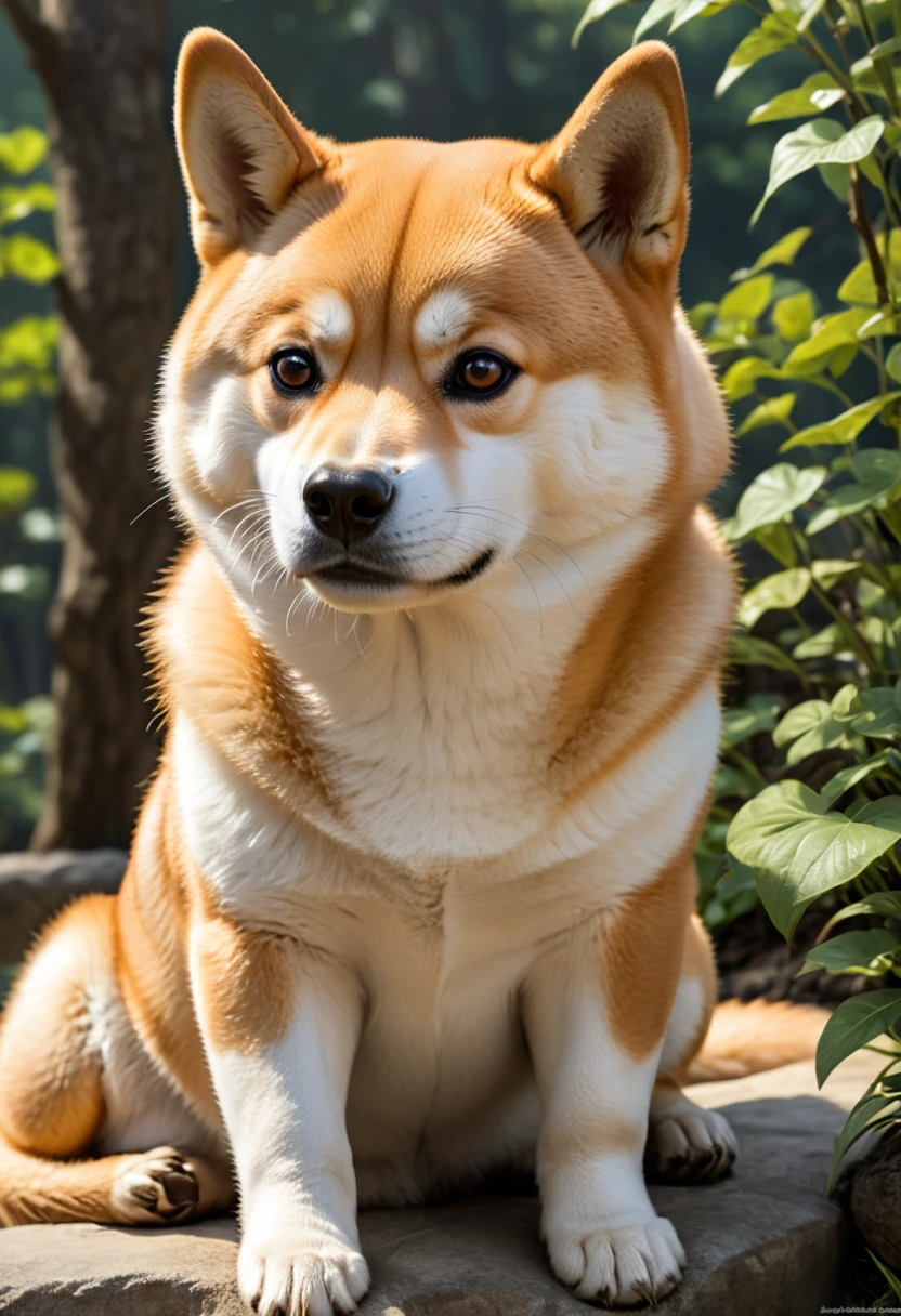 a Shiba Inu, (masterpiece, best quality, Professional, perfect composition, very aesthetic, absurdres, ultra-detailed, intricate details:1.3), by E.H. Shepard