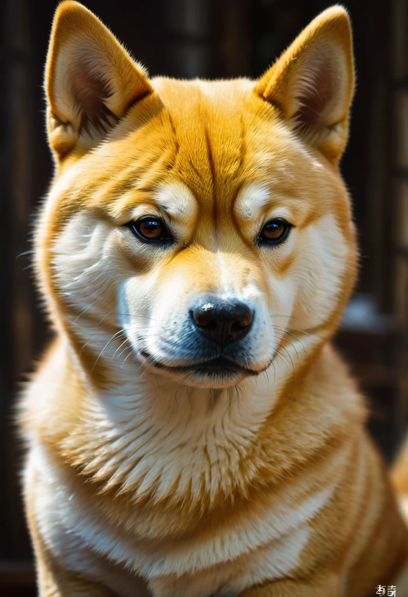 A Shiba Inu, by cgsociety and fenghua zhong, best quality, masterpiece, very aesthetic, perfect composition, intricate details, ultra-detailed
