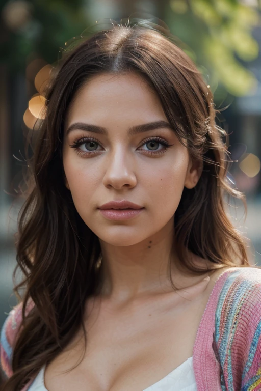 (best quality,4k,8k,highres,masterpiece:1.2),ultra-detailed,(realistic,photorealistic,photo-realistic:1.37),Instagram model with full make up,beautiful detailed eyes,beautiful detailed lips,extremely detailed eyes and face,long eyelashes,gorgeous face makeup,perfectly manicured nails,stylish and trendy outfit,confident and alluring pose,picturesque outdoor location,vibrant and colorful background,soft natural lighting,bokeh effect,HD,portrait photography,artistic filters,dreamy color palette