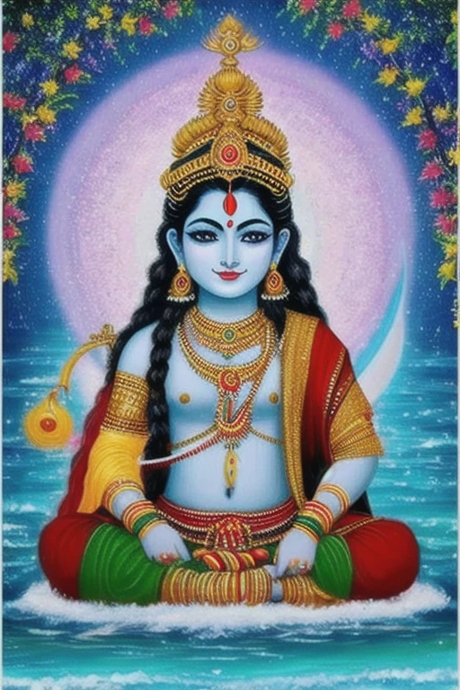 Mahadev parbati us ghil me baithe hue hai