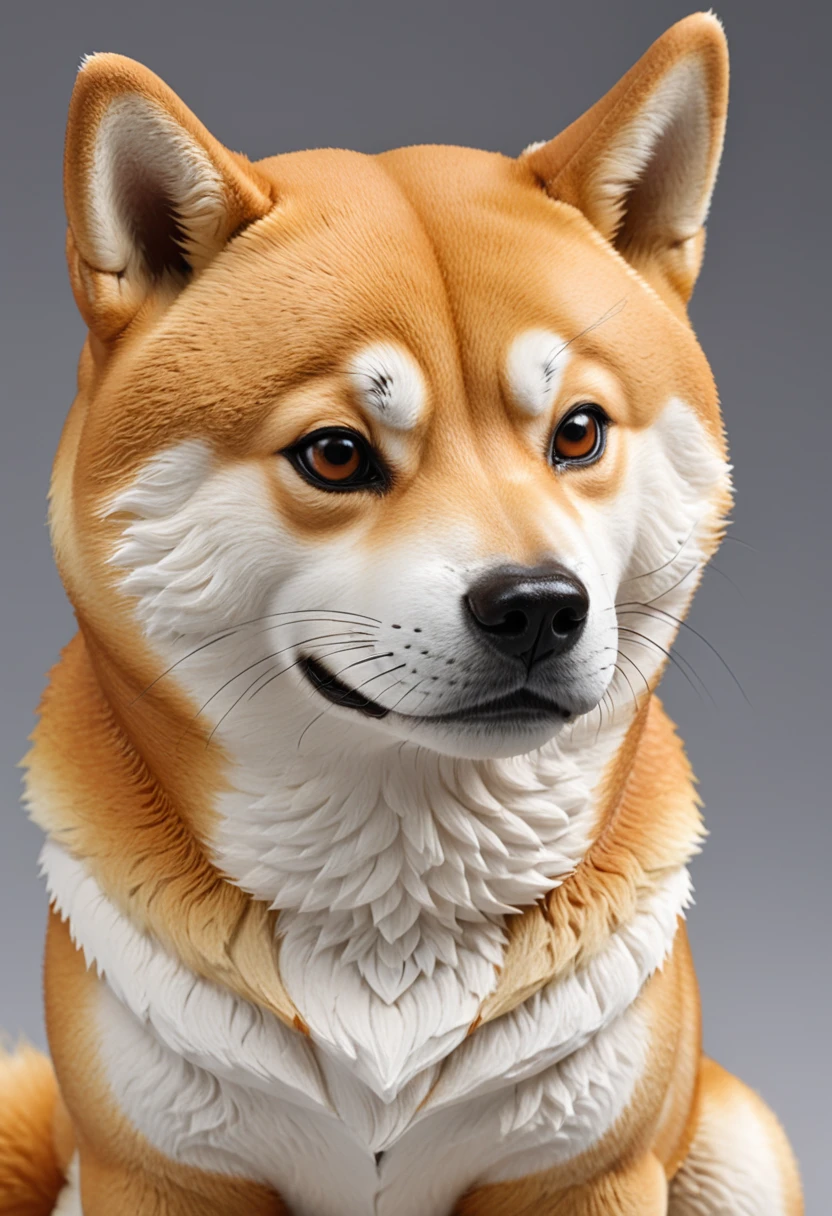 a Shiba Inu, (masterpiece, best quality, Professional, perfect composition, very aesthetic, absurdres, ultra-detailed, intricate details:1.3), by Tsukasa Hojo