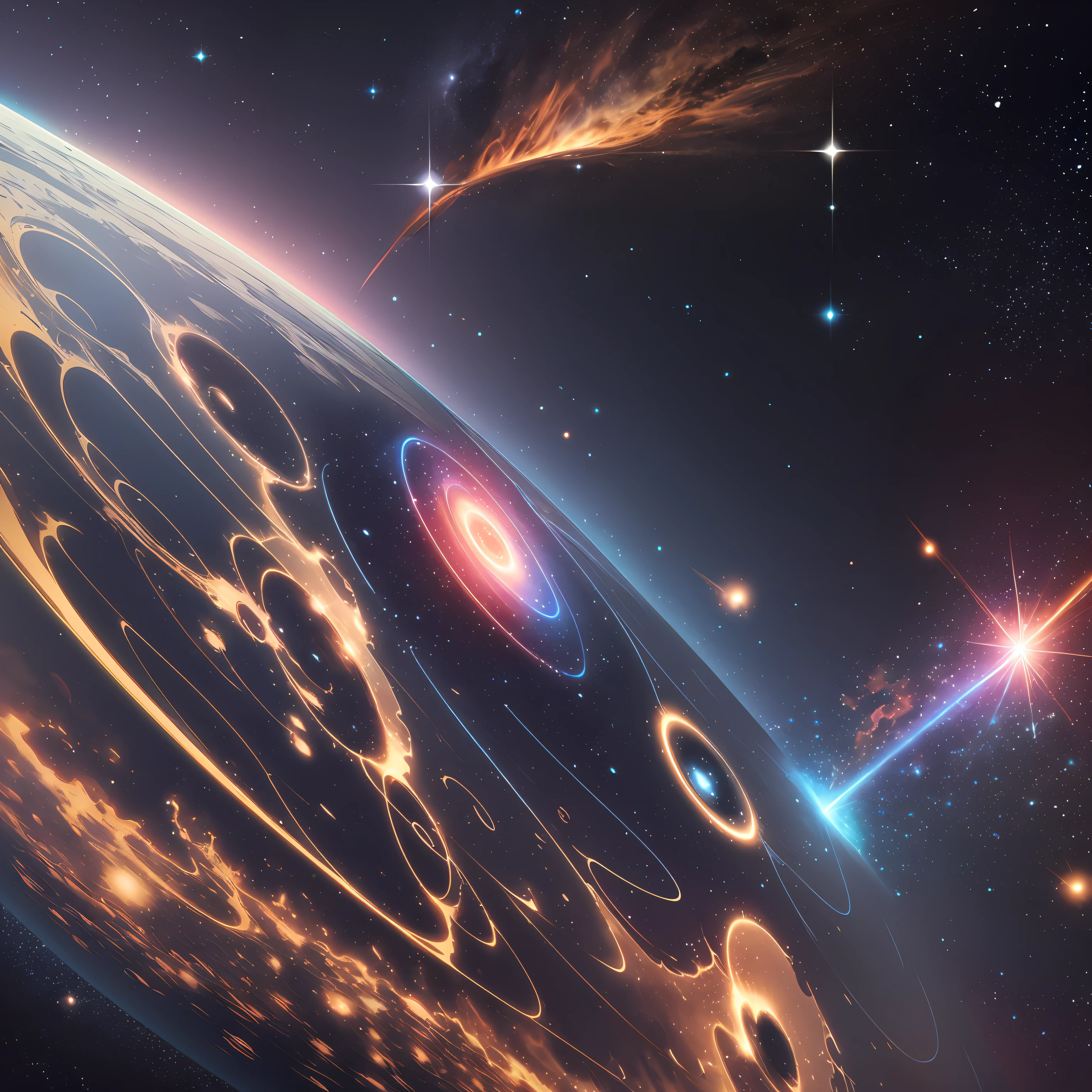 Logo with theme of the written universe: SS --auto