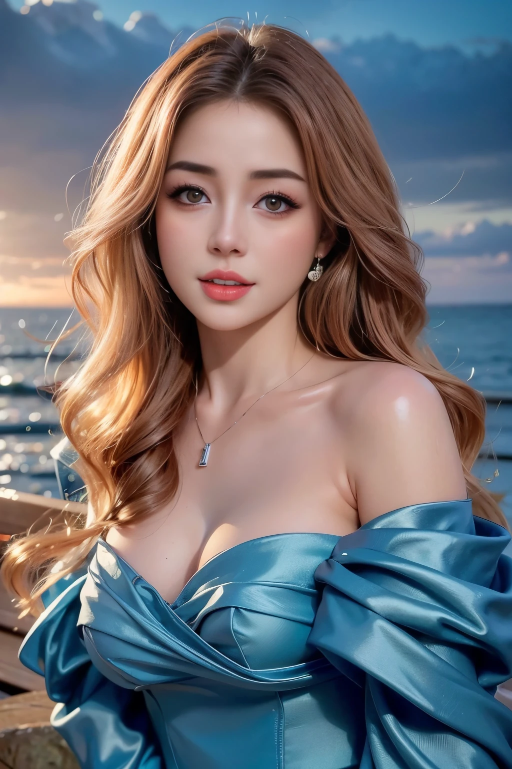 Best Quality, Ultra High Definition, (Photorealistic:1.4),Sunset Light, Korean Women, Detailed Photo, Smiling, Sexy, Facing Camera, Close-up (Masterpiece: 1.3), (8K, Photorealistic, Best Quality: 1.4), (1girl), Beautiful Face, (Realistic Face),Beautiful Hairstyle, Realistic eyes, beautiful detail eyes, (realistic skin), beautiful skin, (sweater), absurd, attractive, ultra high resolution, ultra realistic, high definition, golden ratio,Good hands、10、high-reaster-piece、highest quality、head:1.3、((Hasselblad photo))、Fine Skin、crisp focus、(Light like a movie)、gentle lighting、Dynamic Ungle、[:(detailed face:1.2):0.2]、
Negative Pro, smiling, ((detailed face )), ((detailed beauti vagina)), ((detailed body ((naked)))) , (((The massage central))), (((room master))), Highly detailed face and skin texture, Detailed eyes, Double eyelid,huge breasts,masterpiece,super fine eyes,super fine hand,Wearing jewelryrealistic, face zoom, perfect makeup