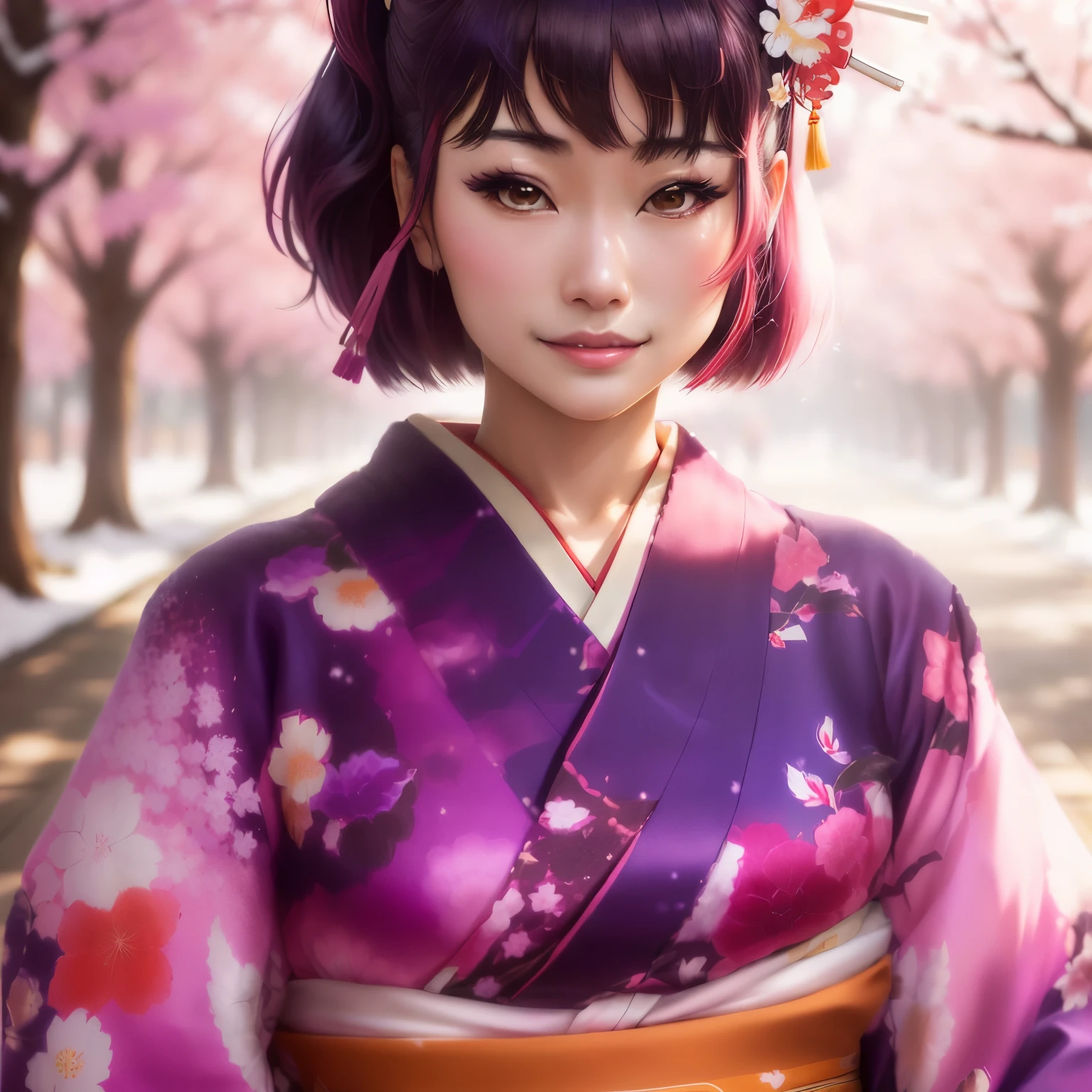 araffe woman In kimono standing in a park, in kimono, In kimono, Japanese women, 皇室のwear Kimono, Wearing a colorful yukata, harumi, wear Kimono, wearing a haori, wear Kimono, What I'm wearing, tsutomo nihie, wear Kimono armor, iwakura lain, mitsumayo, Misato Katsuragi