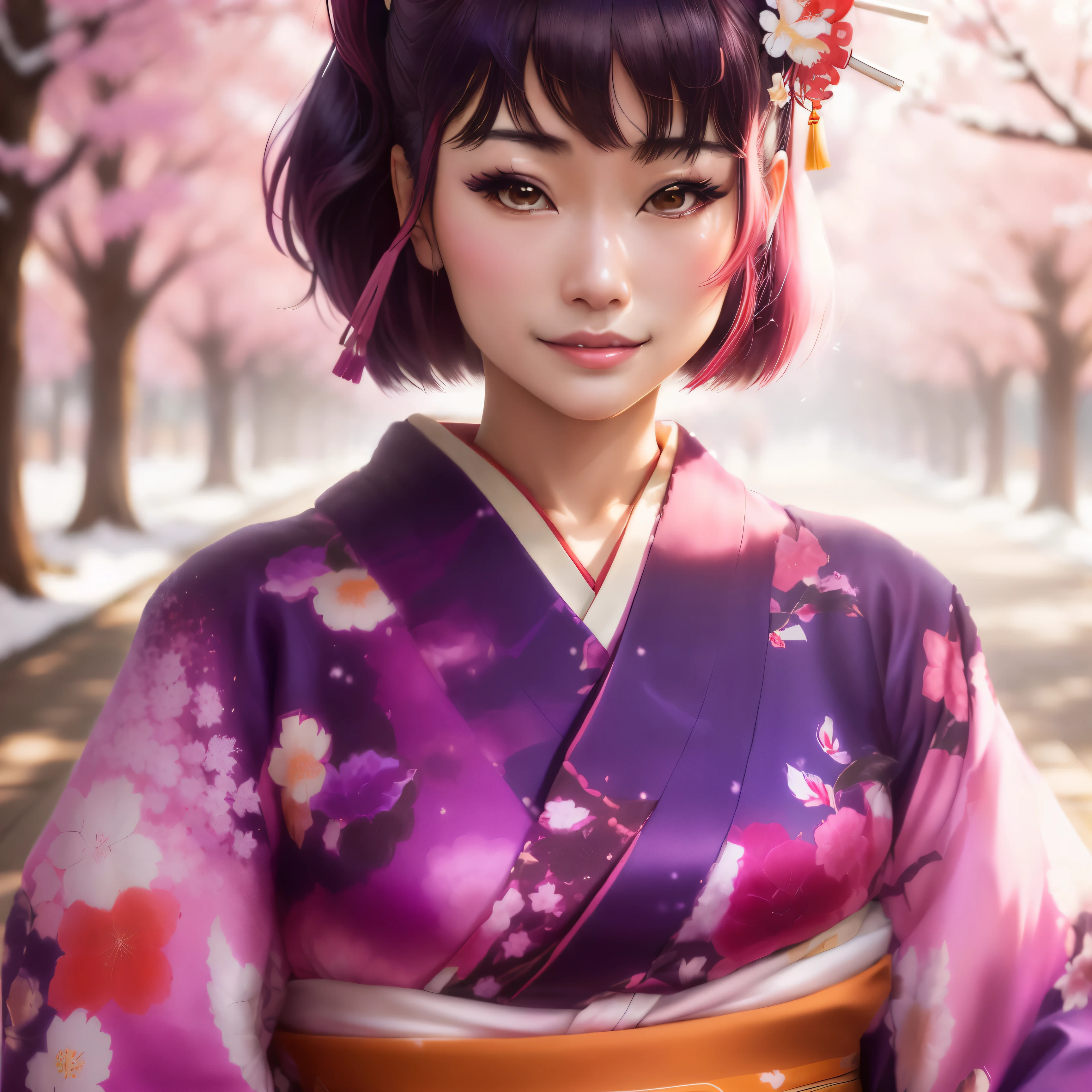 araffe woman In kimono standing in a park, in kimono, In kimono, Japanese women, The Imperial Family&#39;s Wear Kimono, Wearing a colorful yukata, harumi, wear Kimono, wearing a haori, wear Kimono, What I&#39;m wearing, tsutomo nihie, wear Kimono armor, iwakura lain, mitsumayo, Misato Katsuragi