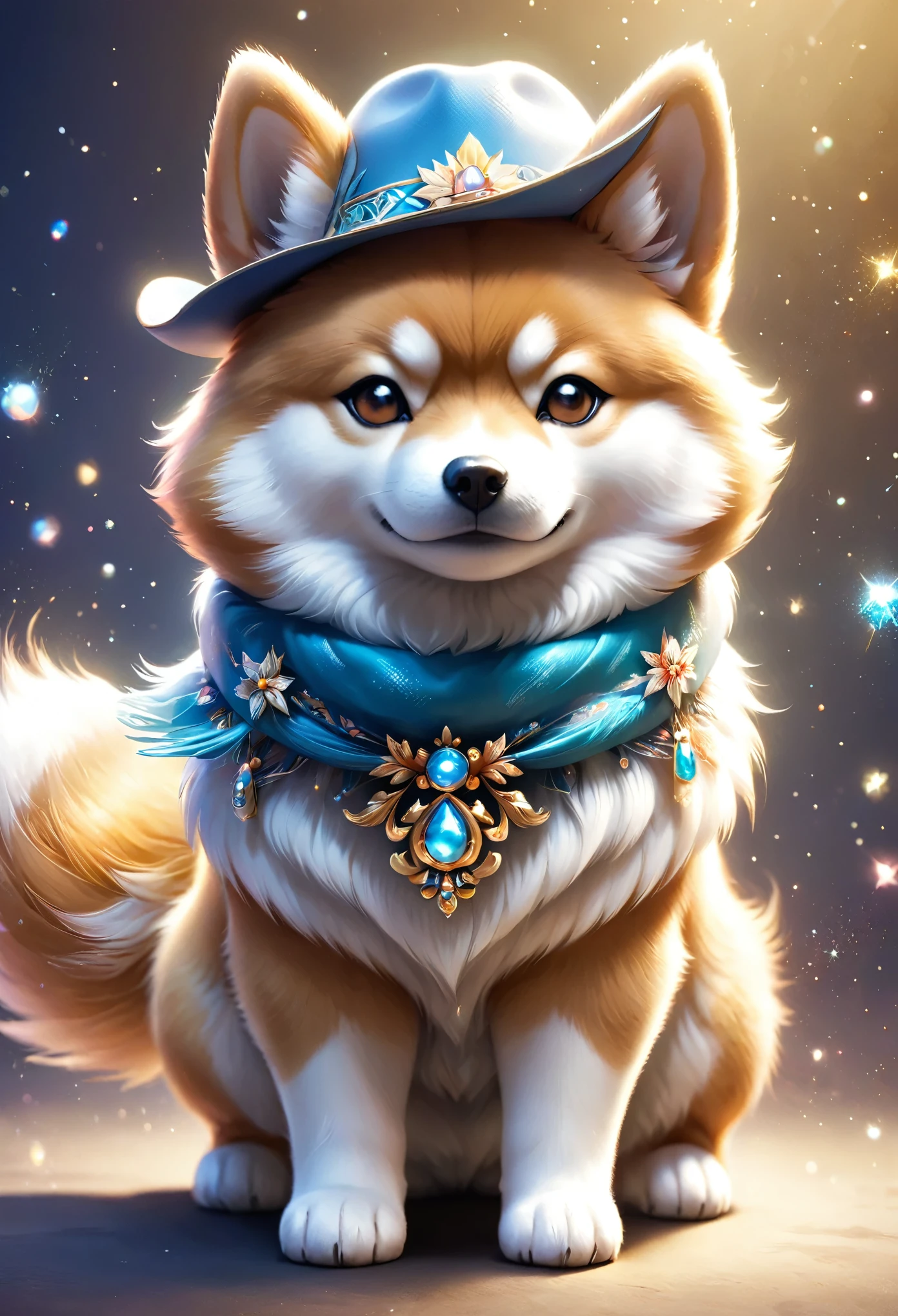 cowboy:((Shiba Inu)),cowboyの衣装:detailed,cowboyハット,scarf,Gunman,Western Background,複雑なdetailed,Beautiful light and shadow,hard boiled,Shiba Inuの擬人化,cool,フワフワのShiba Inu,Fluffy texture,Anatomically correct,Abstract background,Sparkling