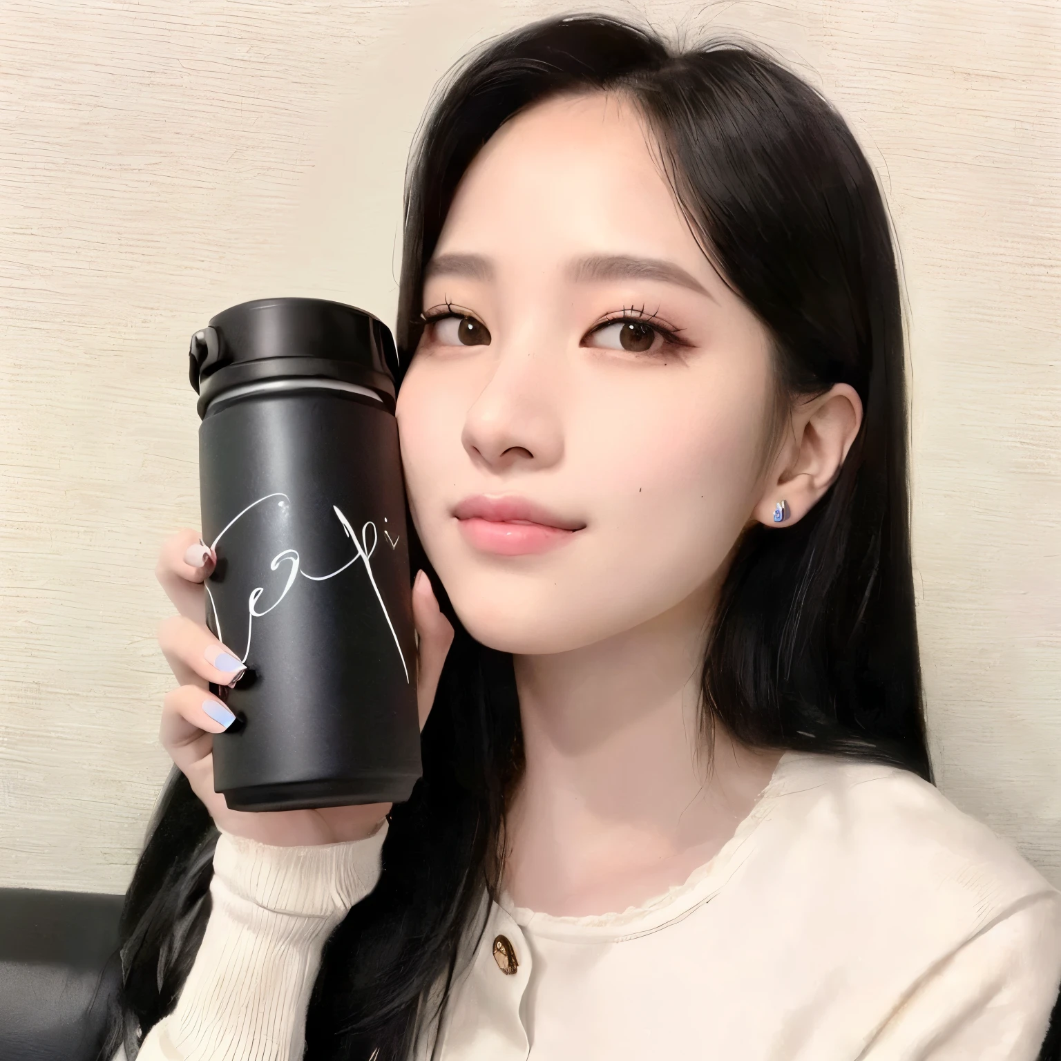 araffe woman holding a cup of coffee and a black cup, jossi do blackpink, jennie blackpink, Jinyoung Shin, tzuyu de duas vezes, Jisoo do Blackpink, Jisoo do Blackpink, Jaeyeon Nam, retrato de jisoo blackpink, bae suzy, Lee Ji-eun, Lee Ji-eun, AIJ, estacionar a partir de-min, portrait of jossi do blackpink