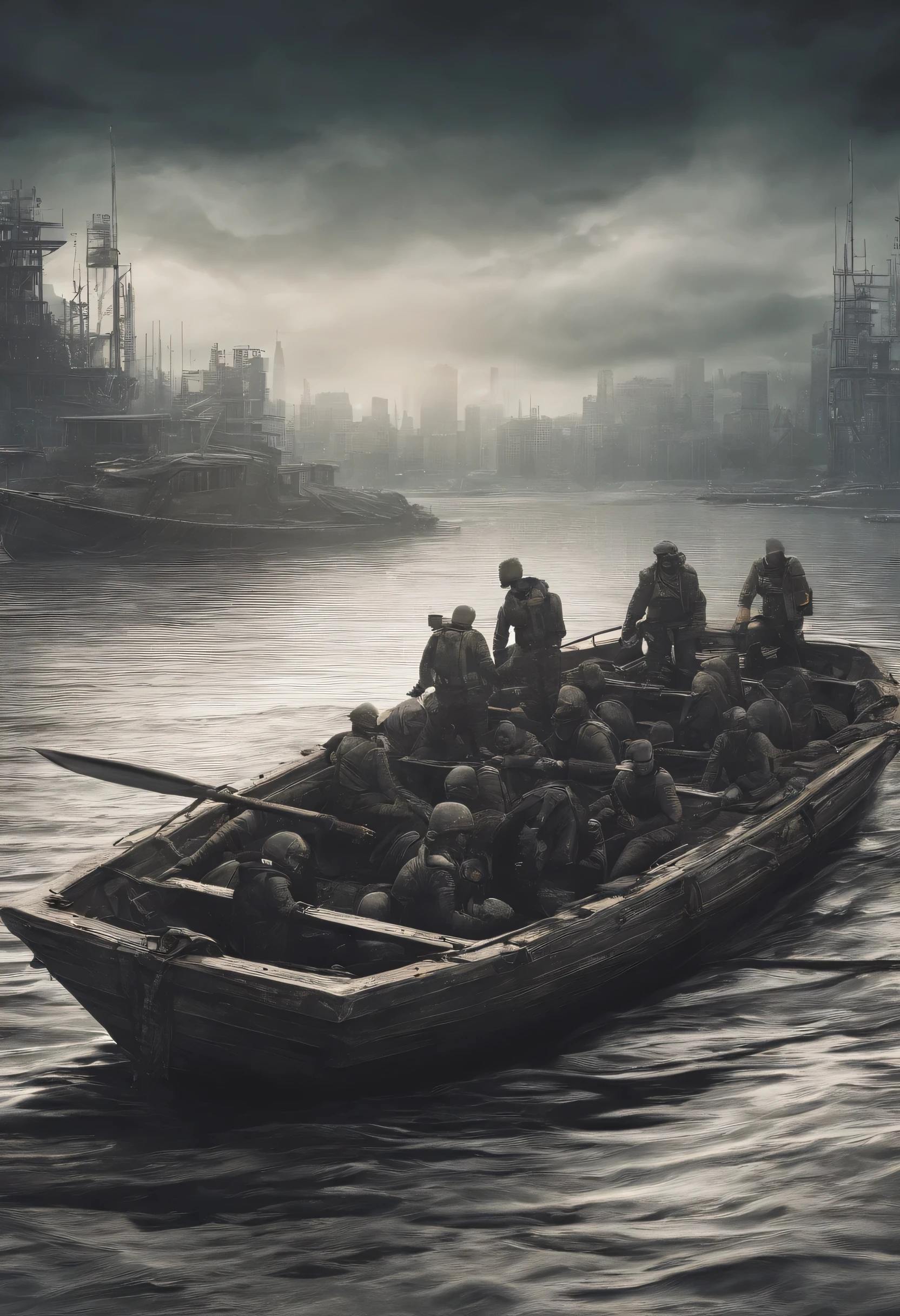People facing same problems in life are in the same boat of life, that is so many people on the boat