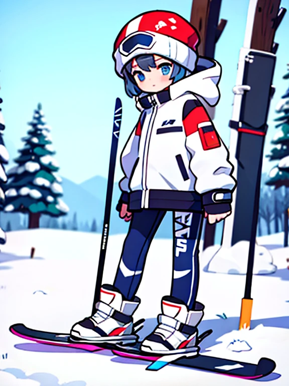 White ski clothing