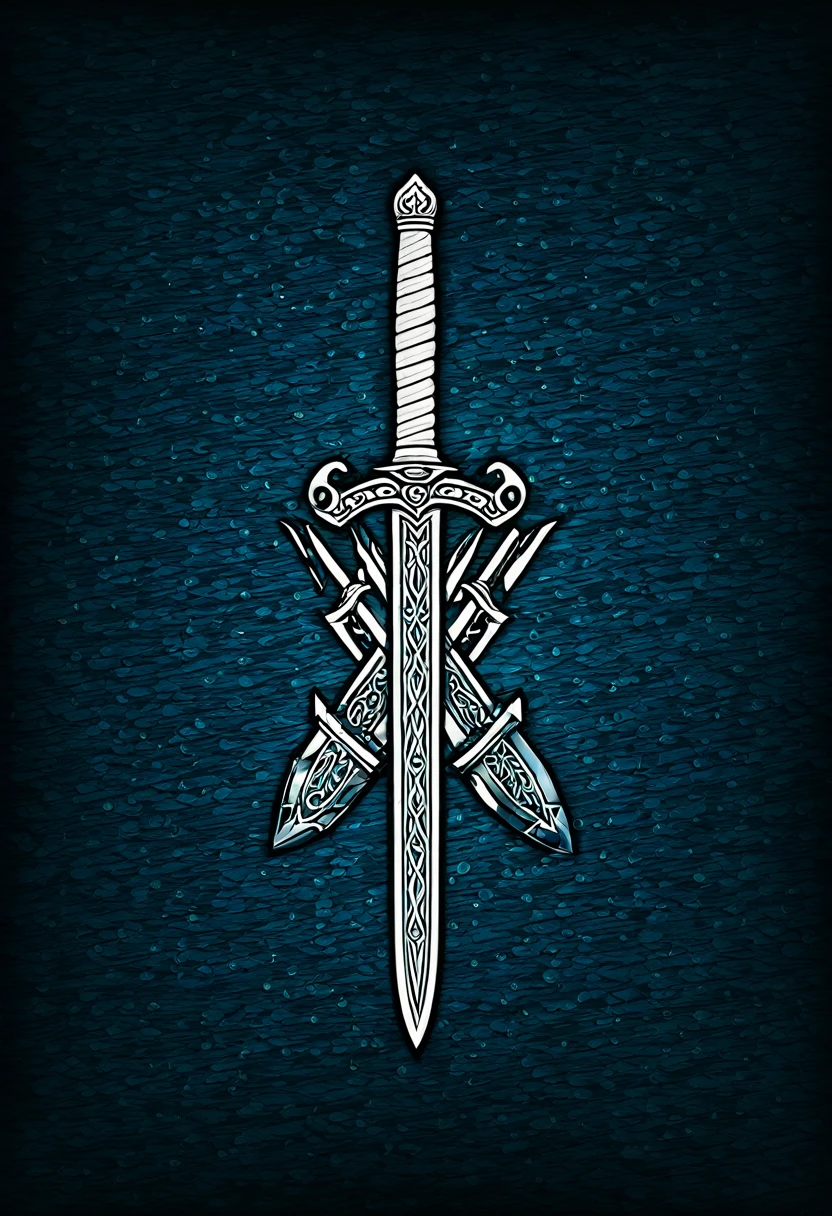 create a background of swords with the word "Breakers" in the middle