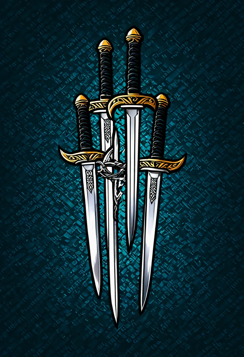 create a background of swords with the word "Breakers" in the middle
