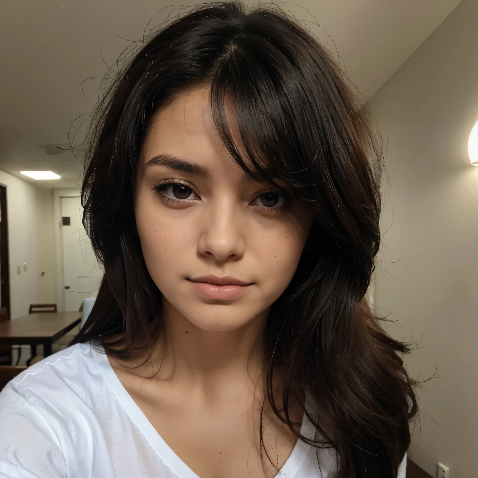 Chico de ojos grises y con cabello negro