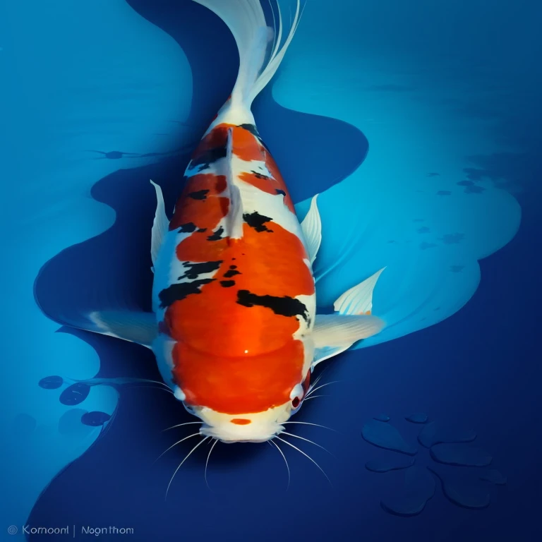 real cartoon koi