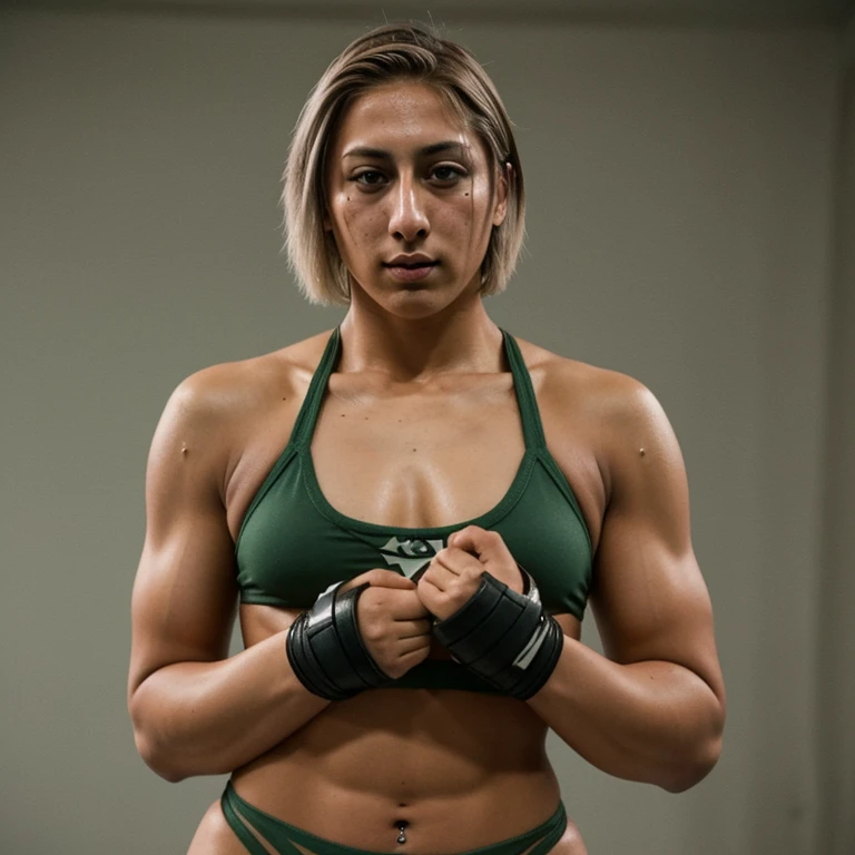 Rhea Ripley que sea luchadora y con el cabello corto