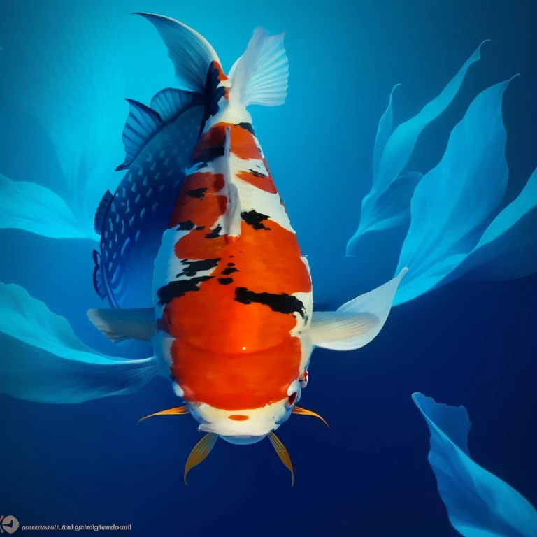 ikan koi asli, kartun ikan koi 3D, ikan koi terbaik