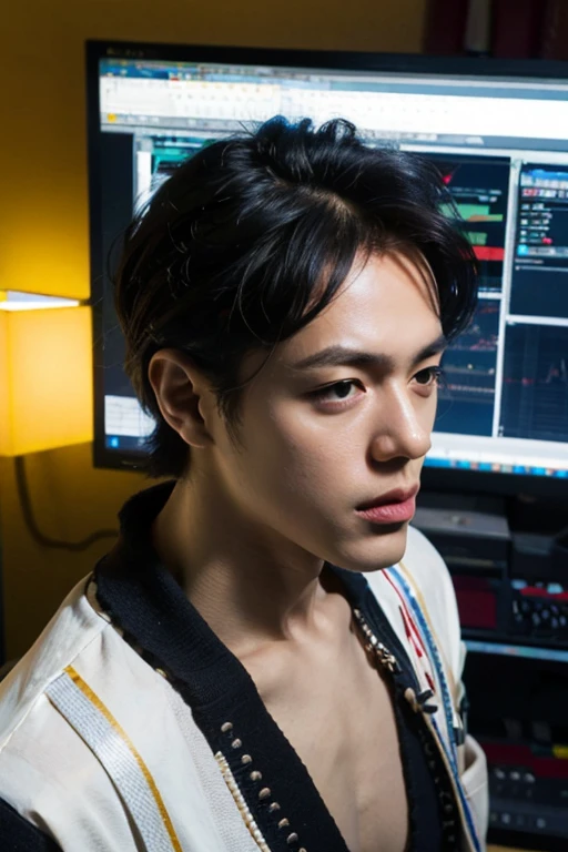 highest quality, masterpiece, Ultra-high resolution, (Realistic:1.4), RAW Photos, One boy, Ticker