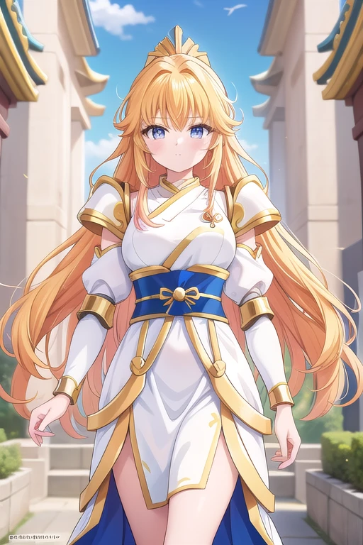 Une femme, 25 ans, mangas, cheveux longs, cheveux multicolores, details, Saint Seiya, Hyoga, Cygnus, God Cloth, mythycal armor, Saint Seiya Cosplay, armure de chevalier, myth cloth, Hyoga cosplay, jardin zen, temple japonais
