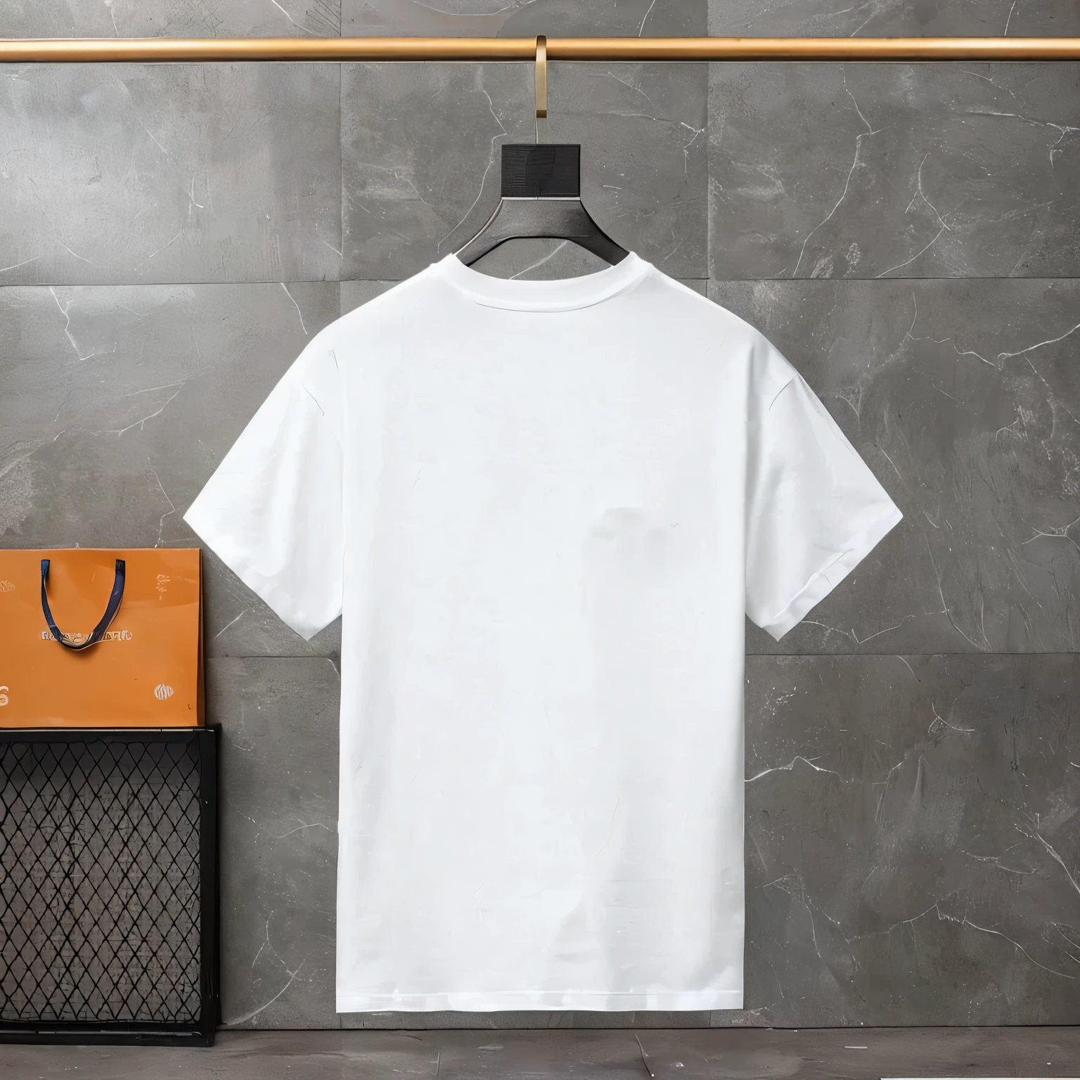 a close up of a white t - shirt hanging on a clothes rack, gucci clothes, white trendy clothes, high quality material bssrdf, 2 0 2 1, 2021, 2 0 2 0 fashion, designer, 2 0 2 2, 2022, 2020, 2 0 2 0, plain white tshirt, product photo