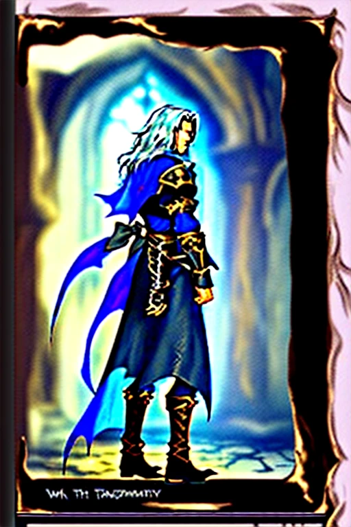 concept character official, front back and side, Castlevania Symphony of the Night style, RPG maker features --ar 7:5