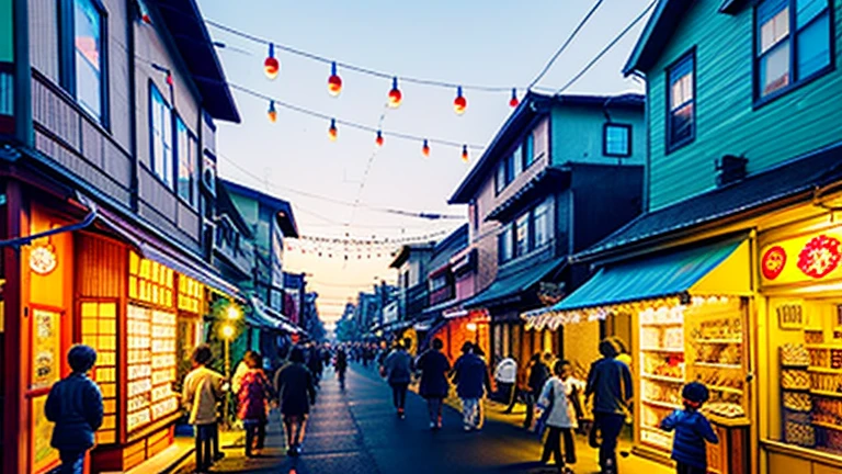 戦後のJapan candy shop、Sunset on 3rd Street、Children playing with a spinning top、Parents and children playing with kites、Children playing with menko、Children shopping at a candy store、Old Japanese tiled house、Scene of children playing、A crowd of children playing in front of a candy store、Children&#39;s smiling faces、Children&#39;s smiling faces、Children&#39;s smiling faces、Grandma poster girl of a candy store、Candy Shop Mask、Showa era masks、Hyotko mask、Japan candy shop、Japan candy shop、Sweets and snacks in the store、There are lots of things to play with and play equipment