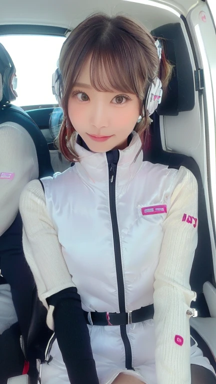 (masterpiece:1.5)、(Realistic:1.5)、(highest quality:1.4、8k、RAW Photos)、
Ultra-high resolution、Professional Lighting、Perfect dynamic composition、Photographed indoors、
Film Grain、chromatic aberration、(Bokeh:1.1)、
Frank、Sophisticated、charm、Ultra-realistic、Attention to detail、Golden Ratio、
(1 girl)、Slender girl、Delicate and charming girl、Cute Woman:1.4、
Serious expression、Looking at the audience、Sculptural installation、Sit on the sofa and relax、
Light brown hair、Shiny Hair、Hairstyle: Ponytail、
real skin、
Shut your mouth.、Beautiful Eyes、double eyelid、Thin arms、、
、Show off your thighs,(astrovest):5,(shiny white log downvest):3,BREAK ((Detailed face, Professional photography)), ((NSFW, zettai ryouiki, 1 girl)), Ultra-high resolution, (Realistic: 1.4), RAW Photos, highest quality, (PhotoRealistic Stick), concentrated, Soft Light, ((30 years old)), ((Japanese)), (( (Young Face))), (surface), (Depth of written boundary), masterpiece, (Realistic),(inside ISS):3, woman, ,astrovest:2,headphone:2,smartwatch,,bangs, ((1 girl)),(black sleeves):2,(black tights):2,inside spacestation,inside spacecraft,,zero gravity,smile,open leg,blush:1.5,hidden hands,neotech