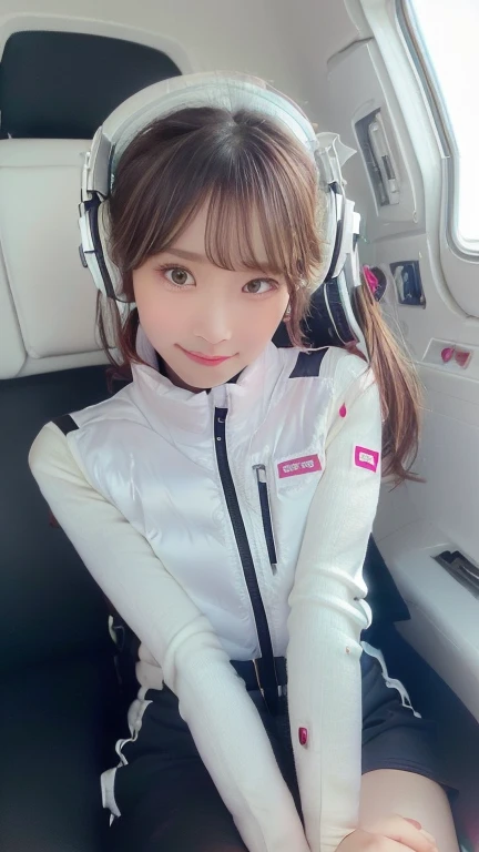 (masterpiece:1.5)、(Realistic:1.5)、(highest quality:1.4、8k、RAW Photos)、
Ultra-high resolution、Professional Lighting、Perfect dynamic composition、Photographed indoors、
Film Grain、chromatic aberration、(Bokeh:1.1)、
Frank、Sophisticated、charm、Ultra-realistic、Attention to detail、Golden Ratio、
(1 girl)、Slender girl、Delicate and charming girl、Cute Woman:1.4、
Serious expression、Looking at the audience、Sculptural installation、Sit on the sofa and relax、
Light brown hair、Shiny Hair、Hairstyle: Ponytail、
real skin、
Shut your mouth.、Beautiful Eyes、double eyelid、Thin arms、、
、Show off your thighs,(astrovest):5,(shiny white log downvest):3,BREAK ((Detailed face, Professional photography)), ((NSFW, zettai ryouiki, 1 girl)), Ultra-high resolution, (Realistic: 1.4), RAW Photos, highest quality, (PhotoRealistic Stick), concentrated, Soft Light, ((30 years old)), ((Japanese)), (( (Young Face))), (surface), (Depth of written boundary), masterpiece, (Realistic),(inside ISS):3, woman, ,astrovest:2,headphone:2,smartwatch,,bangs, ((1 girl)),(black sleeves):2,(black tights):2,inside spacestation,inside spacecraft,,zero gravity,smile,open leg,blush:1.5,hidden hands,neotech