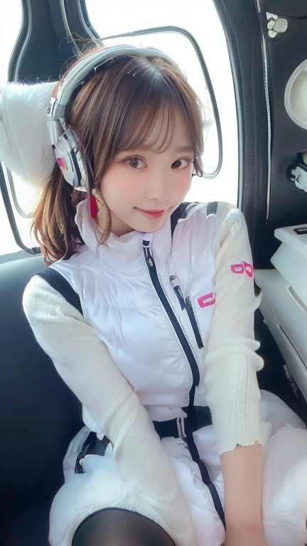 (masterpiece:1.5)、(Realistic:1.5)、(highest quality:1.4、8k、RAW Photos）、
Ultra-high resolution、Professional Lighting、Perfect dynamic composition、Photographed indoors、
Film Grain、chromatic aberration、(Bokeh:1.1)、
Frank、Sophisticated、charm、Ultra-realistic、Attention to detail、Golden Ratio、
(1 girl)、Slender girl、Delicate and charming girl、Cute Woman:1.4、
Serious expression、Looking at the audience、Sculptural installation、Sit on the sofa and relax、
Light brown hair、Shiny Hair、Hairstyle: Ponytail、
real skin、
Shut your mouth.、Beautiful Eyes、double eyelid、Thin arms、、
、Show off your thighs,(astrovest):5,(shiny white log downvest):3,BREAK ((Detailed face, Professional photography)), ((NSFW, zettai ryouiki, 1 girl)), Ultra-high resolution, (Realistic: 1.4), RAW Photos, highest quality, (PhotoRealistic Stick), concentrated, Soft Light, ((30 years old)), ((Japanese)), (( (Young Face))), (surface), (Depth of written boundary), masterpiece, (Realistic),(inside ISS):3, woman, ,astrovest:2,headphone:2,smartwatch,,bangs, ((1 girl)),(black sleeves):2,(black tights):2,inside spacestation,inside spacecraft,,zero gravity,smile,open leg,blush:1.5,hidden hands,neotech
