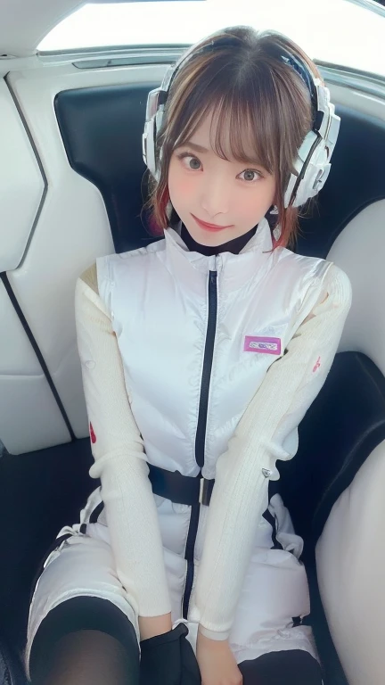(masterpiece:1.5)、(Realistic:1.5)、(highest quality:1.4、8k、RAW Photos)、
Ultra-high resolution、Professional Lighting、Perfect dynamic composition、Photographed indoors、
Film Grain、chromatic aberration、(Bokeh:1.1)、
Frank、Sophisticated、charm、Ultra-realistic、Attention to detail、Golden Ratio、
(1 girl)、Slender girl、Delicate and charming girl、Cute Woman:1.4、
Serious expression、Looking at the audience、Sculptural installation、Sit on the sofa and relax、
Light brown hair、Shiny Hair、Hairstyle: Ponytail、
real skin、
Shut your mouth.、Beautiful Eyes、double eyelid、Thin arms、、
、Show off your thighs,(astrovest):5,(shiny white log downvest):3,BREAK ((Detailed face, Professional photography)), ((NSFW, zettai ryouiki, 1 girl)), Ultra-high resolution, (Realistic: 1.4), RAW Photos, highest quality, (PhotoRealistic Stick), concentrated, Soft Light, ((30 years old)), ((Japanese)), (( (Young Face))), (surface), (Depth of written boundary), masterpiece, (Realistic),(inside ISS):3, woman, ,astrovest:2,headphone:2,smartwatch,,bangs, ((1 girl)),(black sleeves):2,(black tights):2,inside spacestation,inside spacecraft,,zero gravity,smile,open leg,blush:1.5,hidden hands,neotech