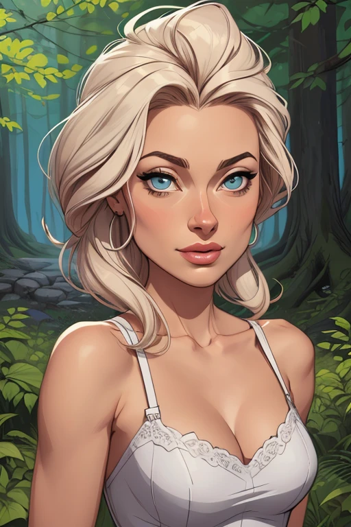 Woman character Olivia Wilde in wars sexual position Cartoon image of a woman .cartoon style illustration, estilo de arte dos desenhos animados, estilo de arte dos desenhos animados, digital illustration style, design de personagens altamente detalhado, arte digital detalhada coragem, Forest fan art, Design de personagens de retrato, beautiful digital illustration, retrato de alta qualidade, Arte em quadrinhos, mulher jovem cabelo com transas lindas . Beautiful lined eyes Medium large bust and wonderful sexy clothes. image expression of sexual desire from the waist to the head illustration