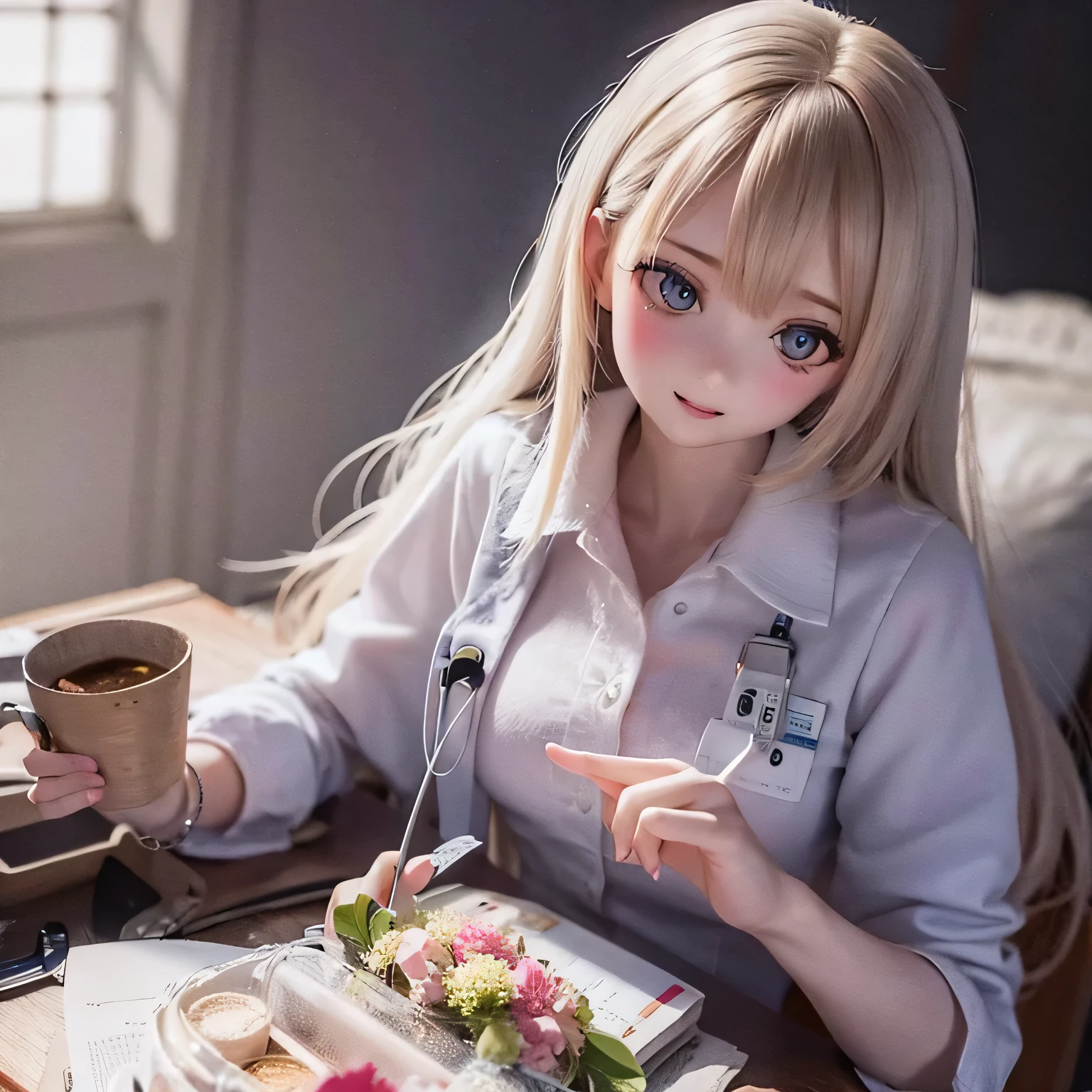 best quality,ultra-detailed,realistic,photorealistic:1.37,nurse girls,beautiful detailed eyes,beautiful detailed lips,extremely detailed eyes and face,longeyelashes,professional,vivid colors,portraits,soft lighting,white uniforms,patient care,medical equipment,caring expressions,kind smiles,helping hands,comforting presence,well-lit hospital corridor,nursing skills,compassionate service,medical expertise,gentle touch,dedicated professionals,healthcare setting,hospitals,medical wards,efficient teamwork,life-saving work,timeless art,nursing care,holistic healing,empathetic approach,human connection,smooth brushstrokes,soft pastel colors,gentle brushwork,quiet and calm atmosphere,positive energy,peaceful moments
